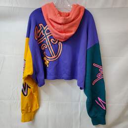 Adidas Originals Love Unites Long Sleeve Crop Hooded Sweater Women's Size 3XL alternative image