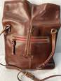 Certified Authentic Dooney Bourke Brown Leather Crossbody Bag image number 5