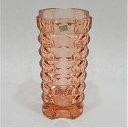 MCM Mid Century Modern Luminarc Rosaline French Art Glass Vase Home Decor