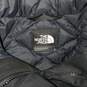 The North Face Dryvent Full Zip/Button Black Hooded Goose Down Jacket Women's Size L image number 3