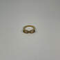 Designer Kate Spade Gold-Tone Goreski Glasses Round Band Ring w/ Dust Bag image number 3