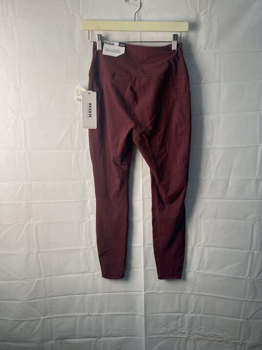 RBX Womens Burgundy Active Leggings Size M/M image number 2