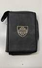 MDS Black Leather Brevery Cover Zip Case image number 1