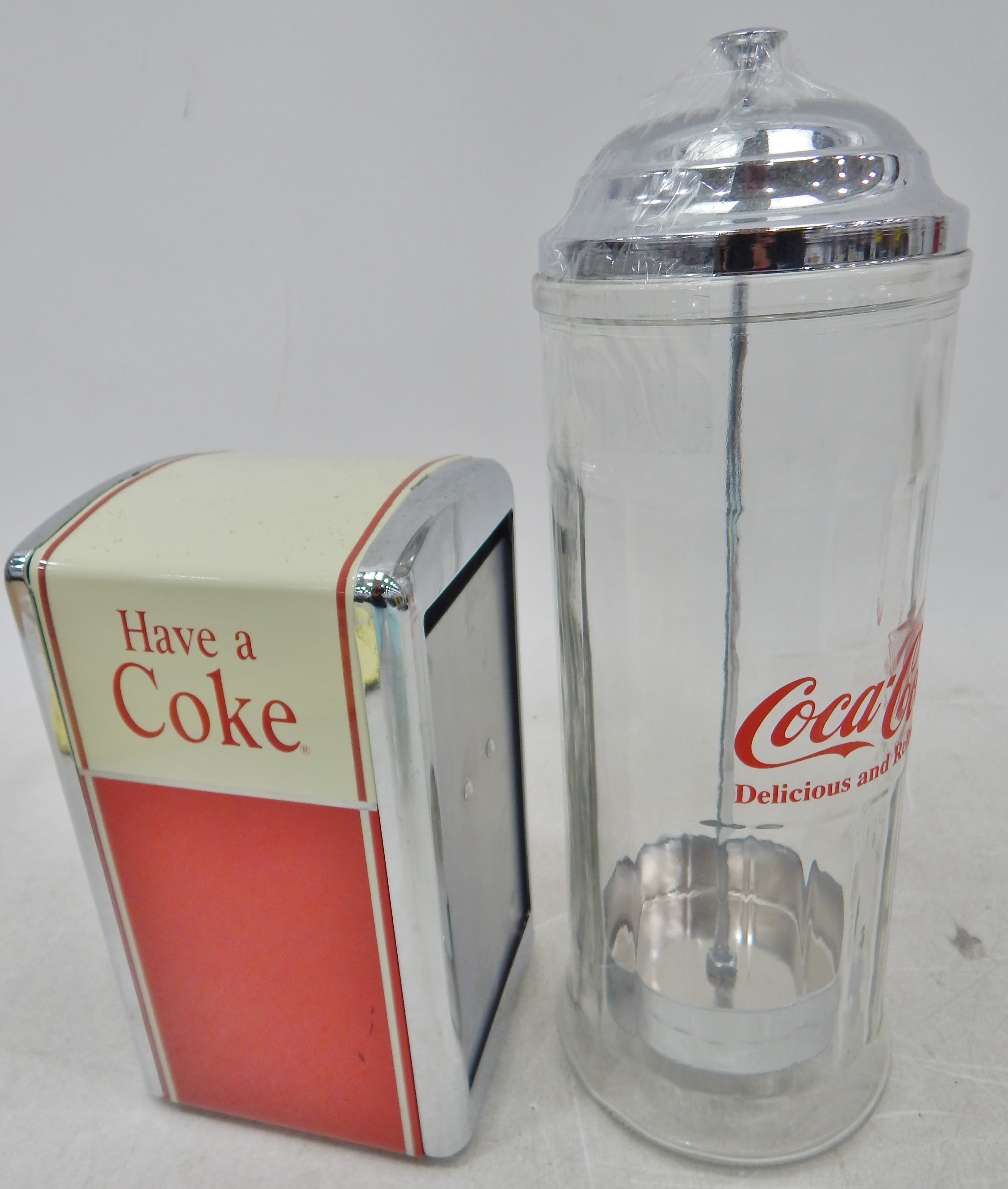 Buy Vintage 1992 Coca-Cola Diner-Style Glass Straw Dispenser & Napkin  Dispenser for USD 19.99 | GoodwillFinds