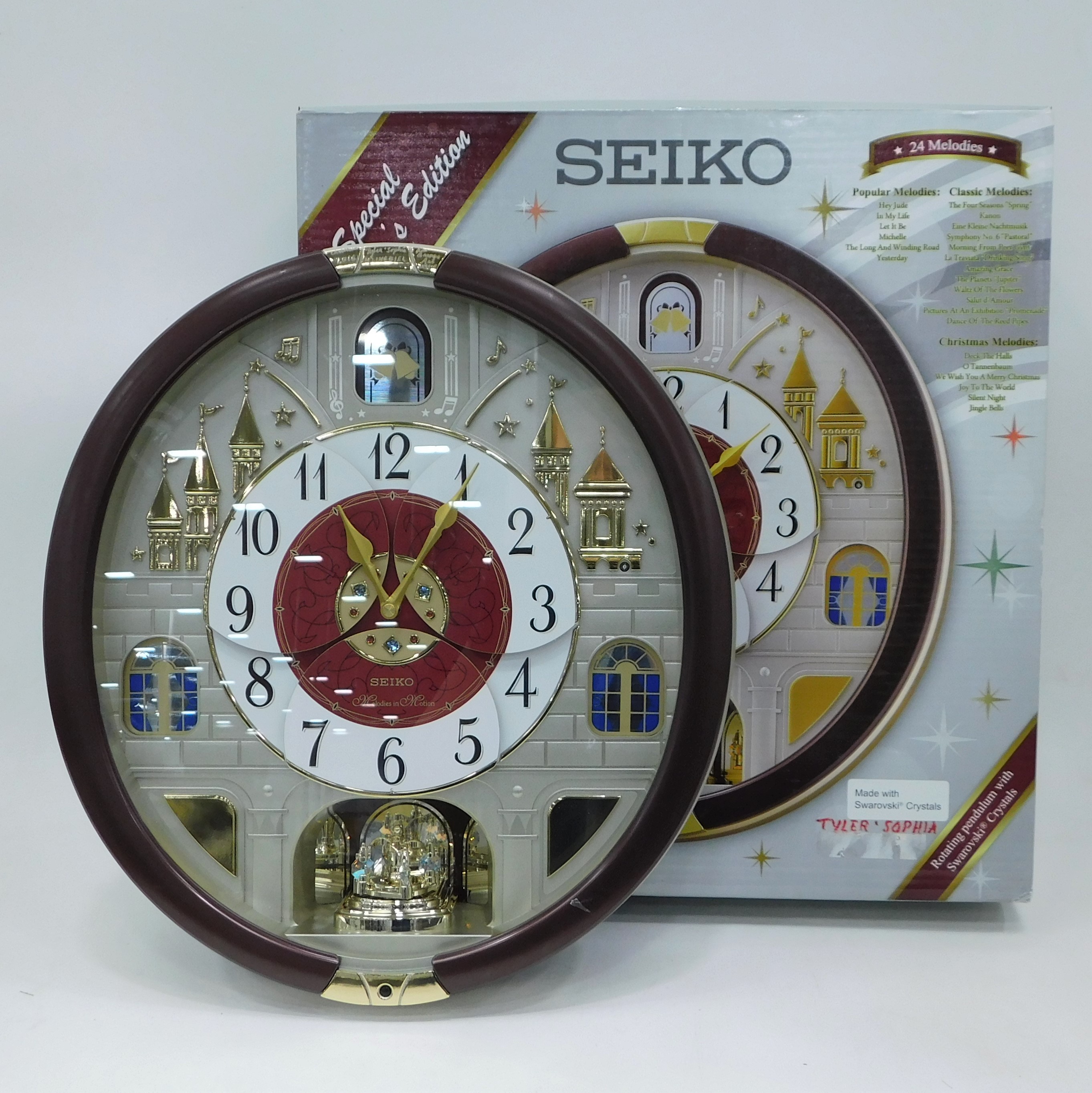 Buy the Seiko Melodies In Motion Collectors Edition Clock w/ Swarovski  Crystals IOB Works | GoodwillFinds