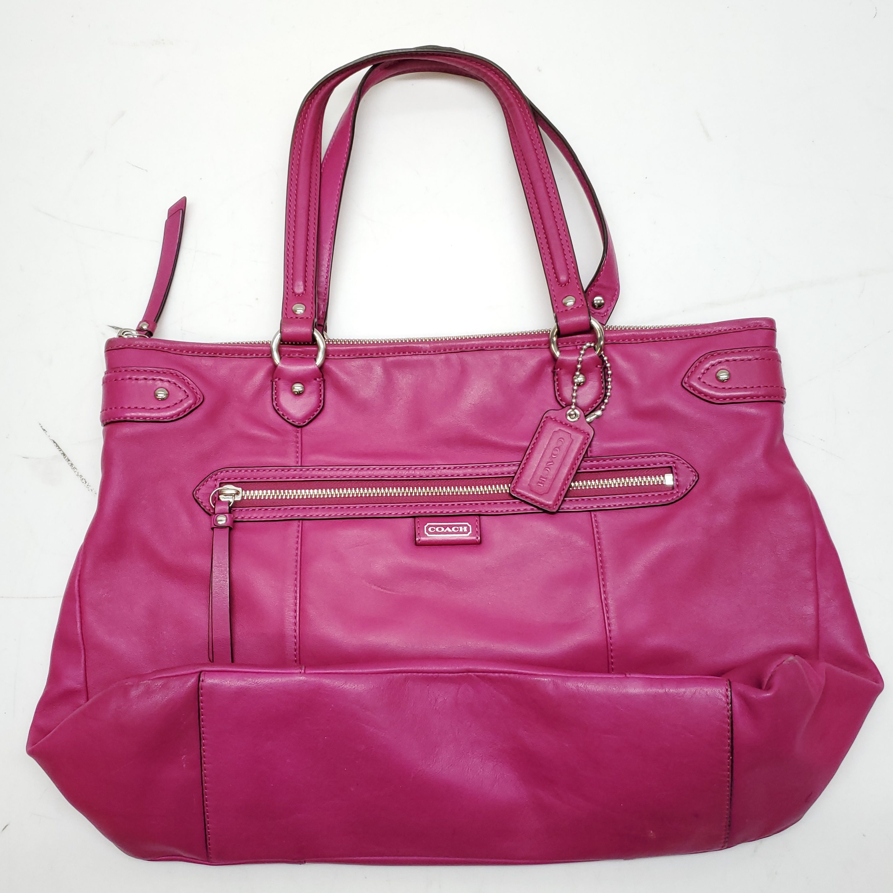 Signature sufflette leather handbag Coach Pink in Leather - 37149717
