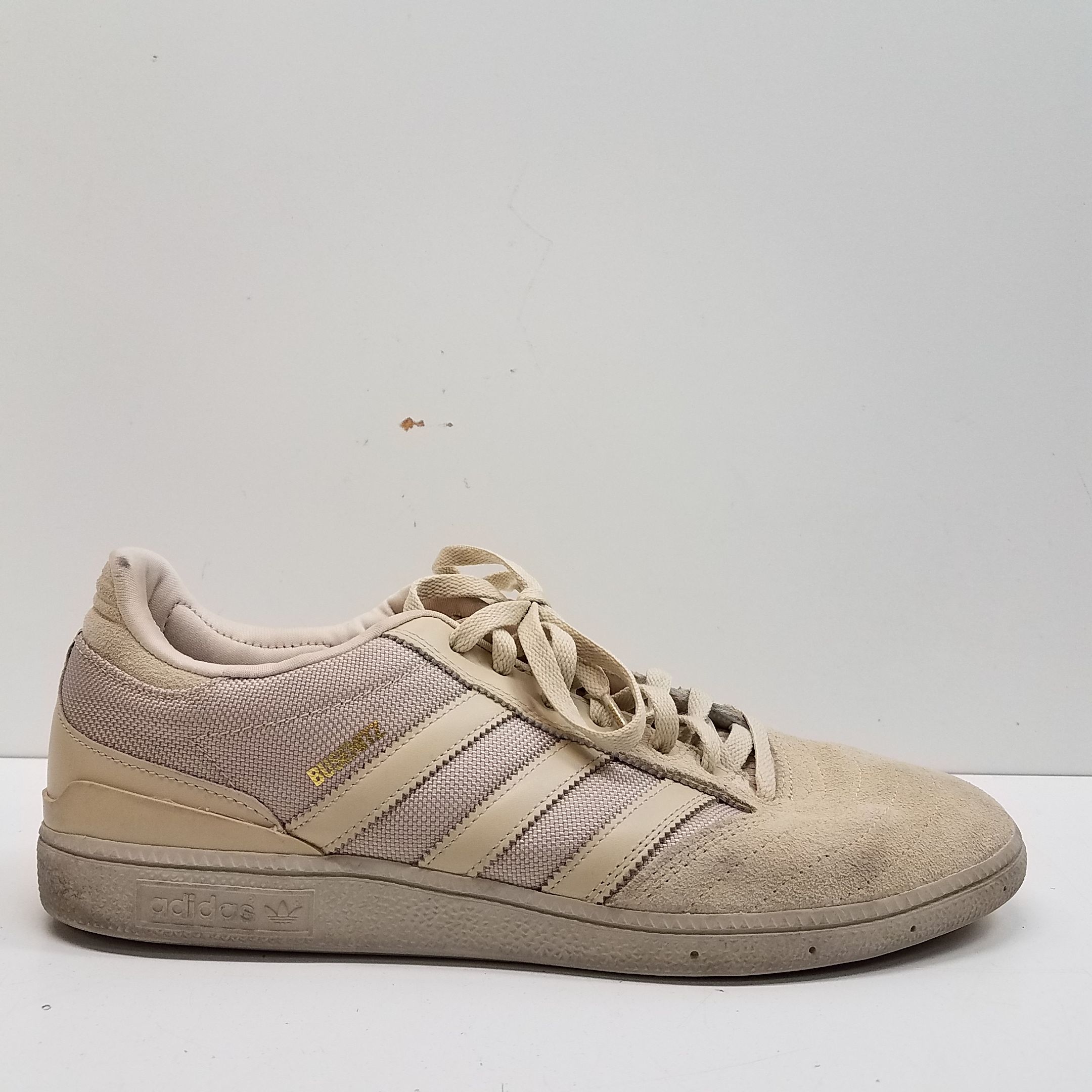 Buy the Adidas x Undefeated Men's Busenitz Dune Gold Shoes Sz. 11 ...