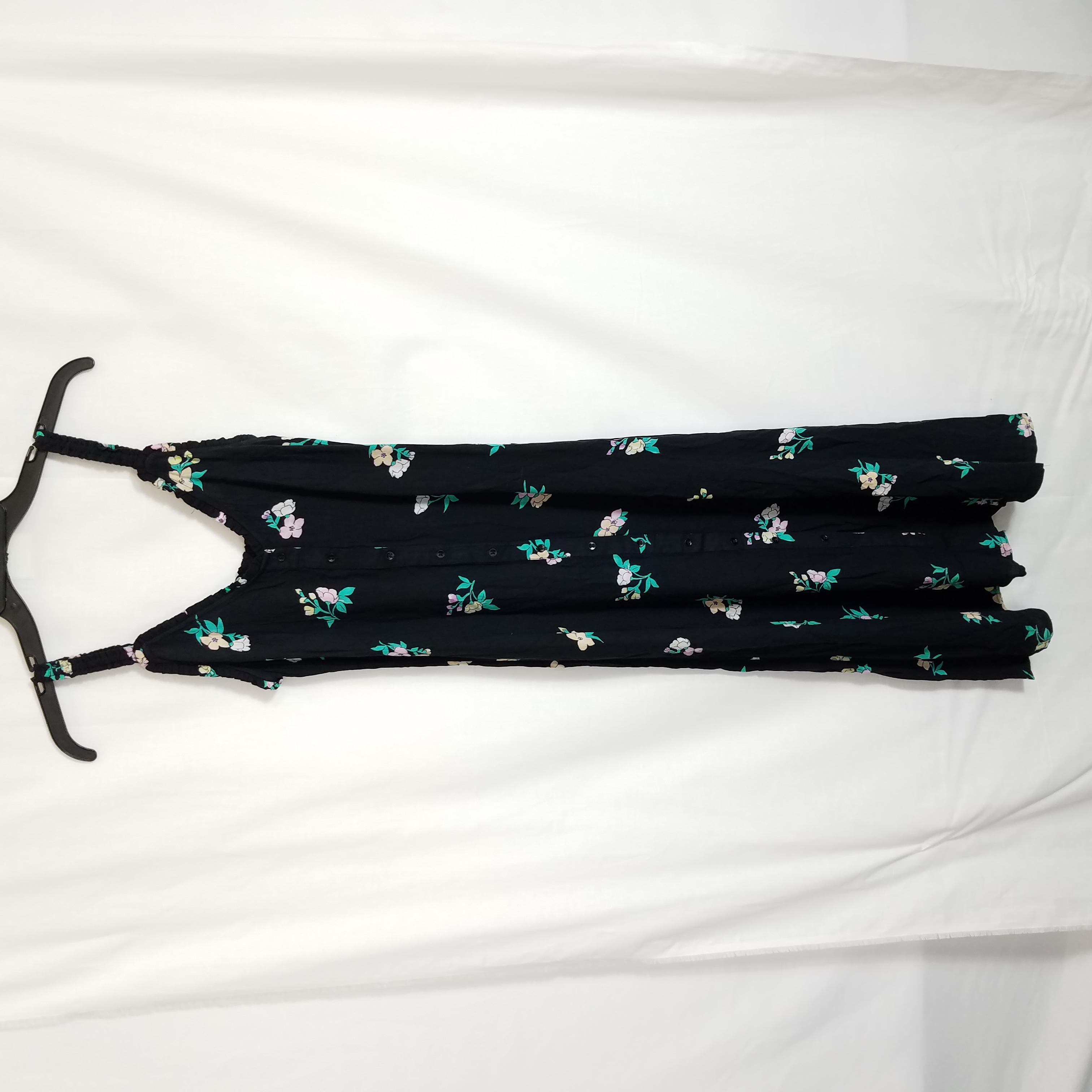 Buy the Billabong Black Floral Sundress Sz XS NWT | GoodwillFinds