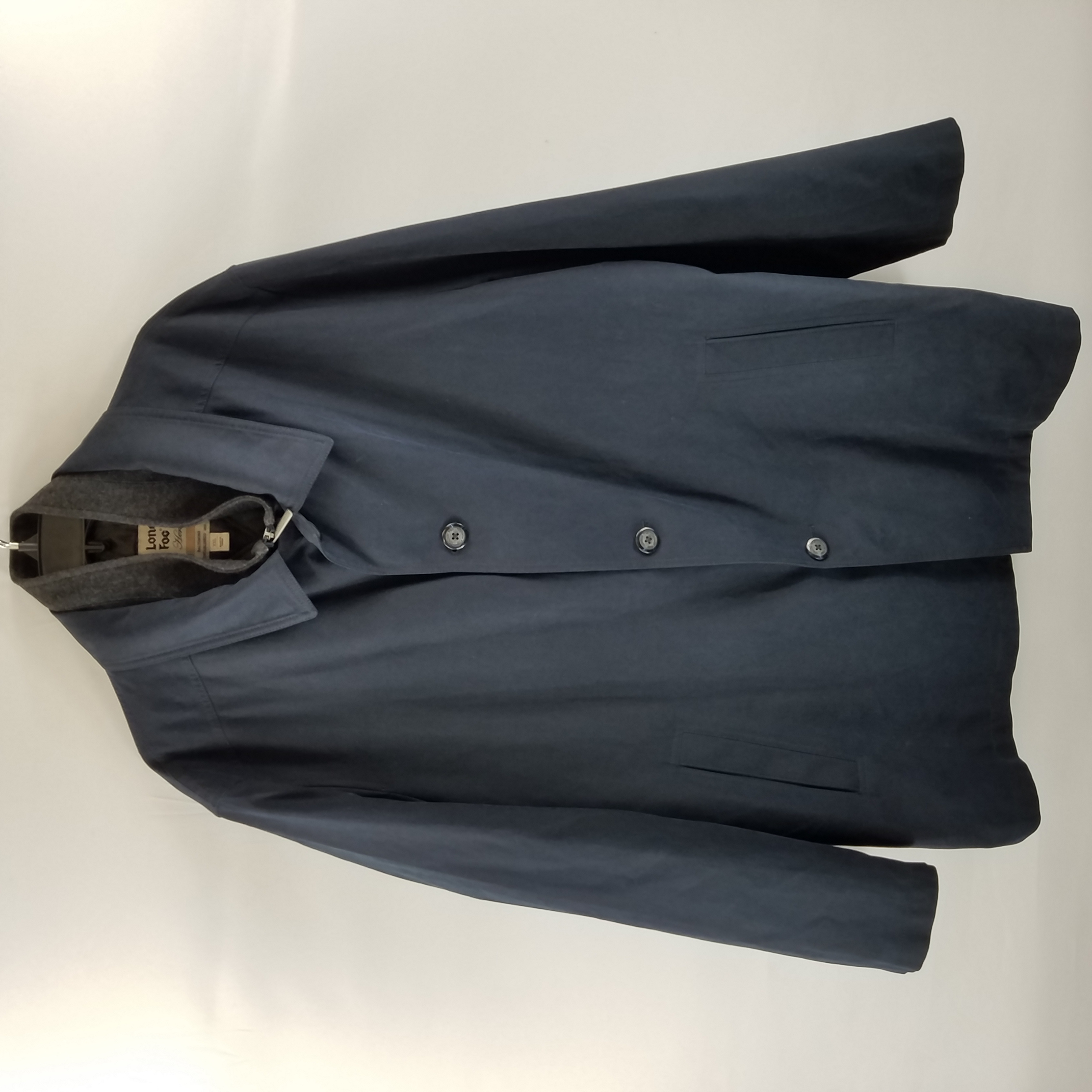 Buy the London Fog Men Navy Double Lining Jacket XXL | GoodwillFinds
