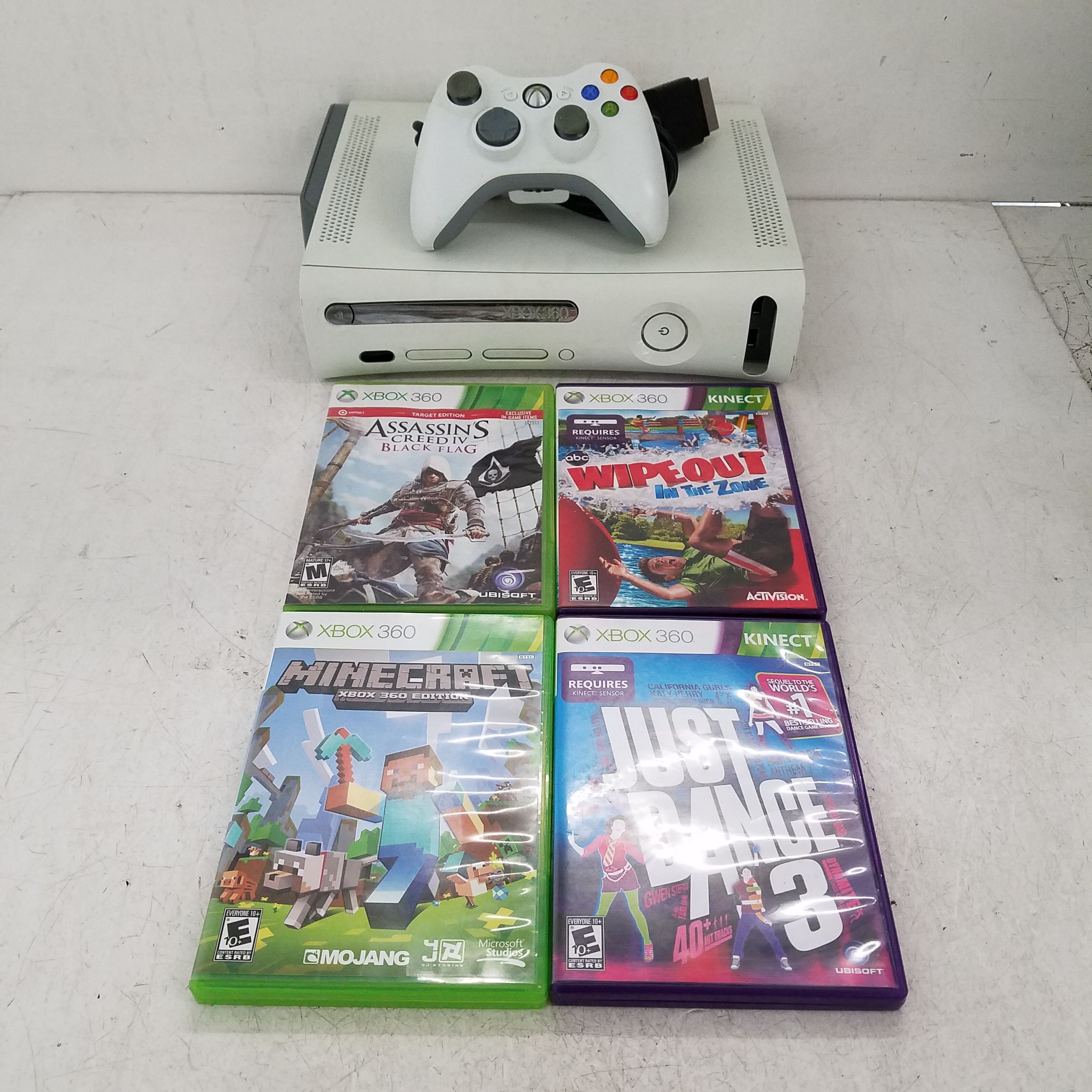 Buy the Xbox 360 FAT 60GB White Console Bundle Controller & Games #4