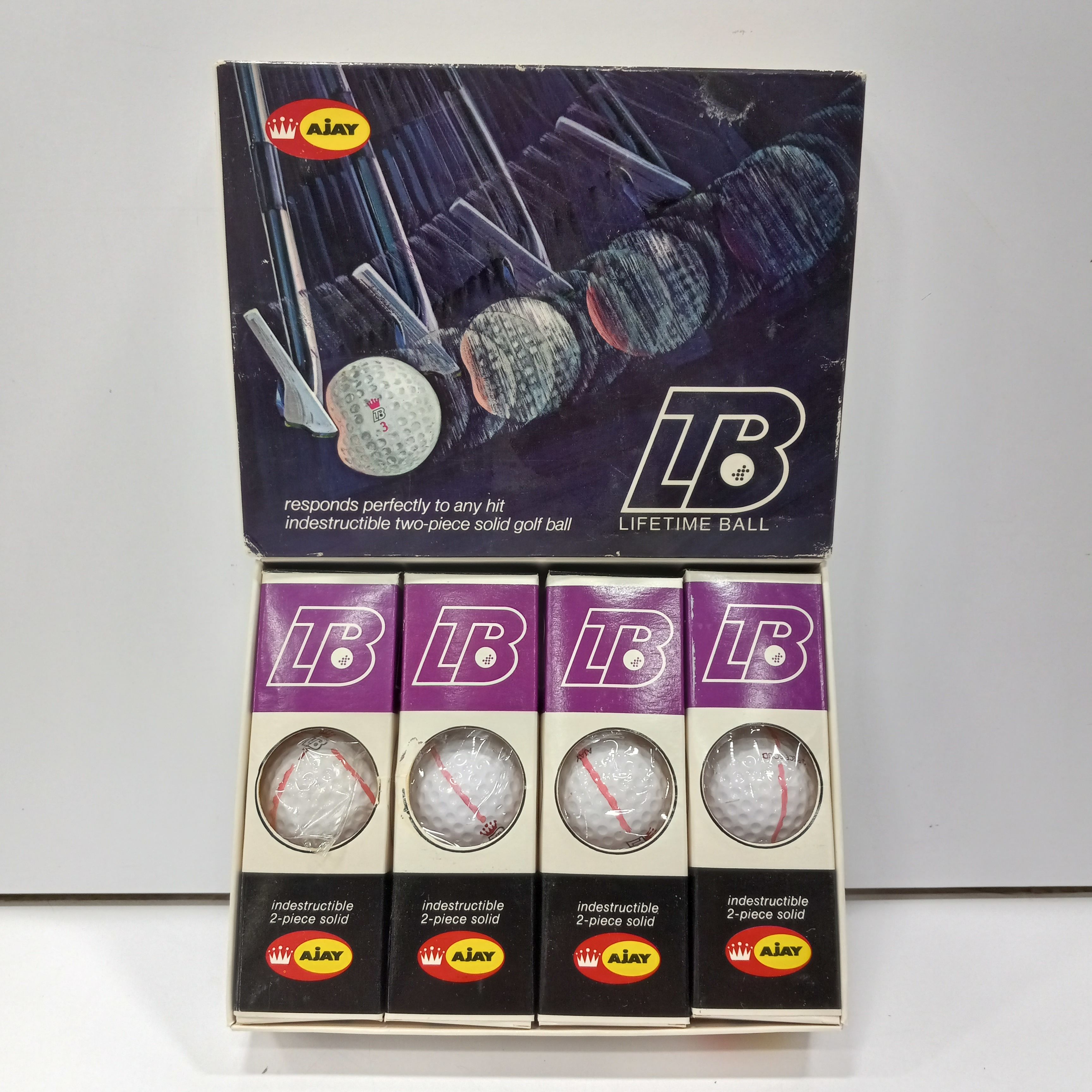 Vintage Hyman Kool Kubes 12 Reusable Ice Cubes Golf Balls Factory