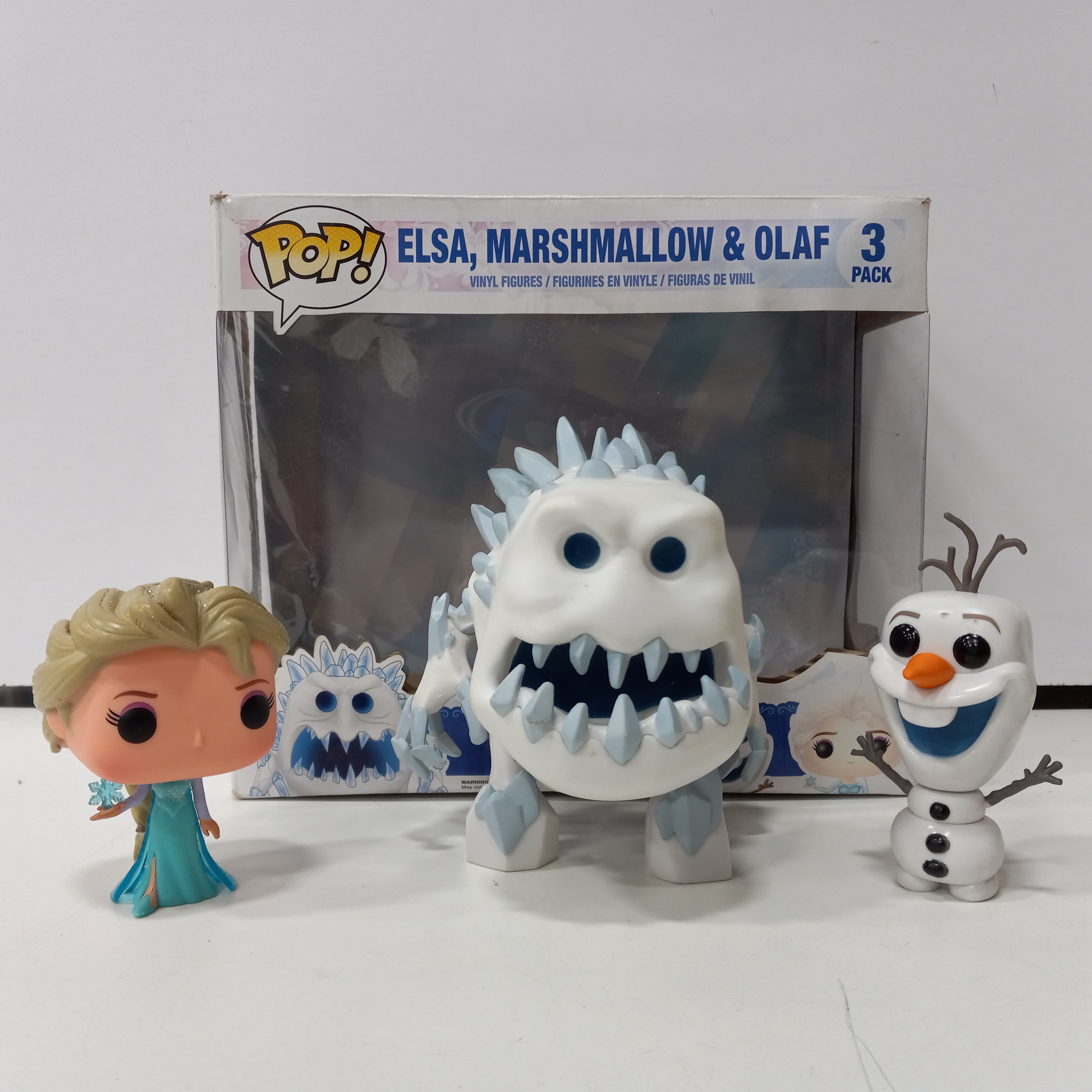 Buy the Funko POP Elsa Marshmallow & Olaf Vinyl Figures