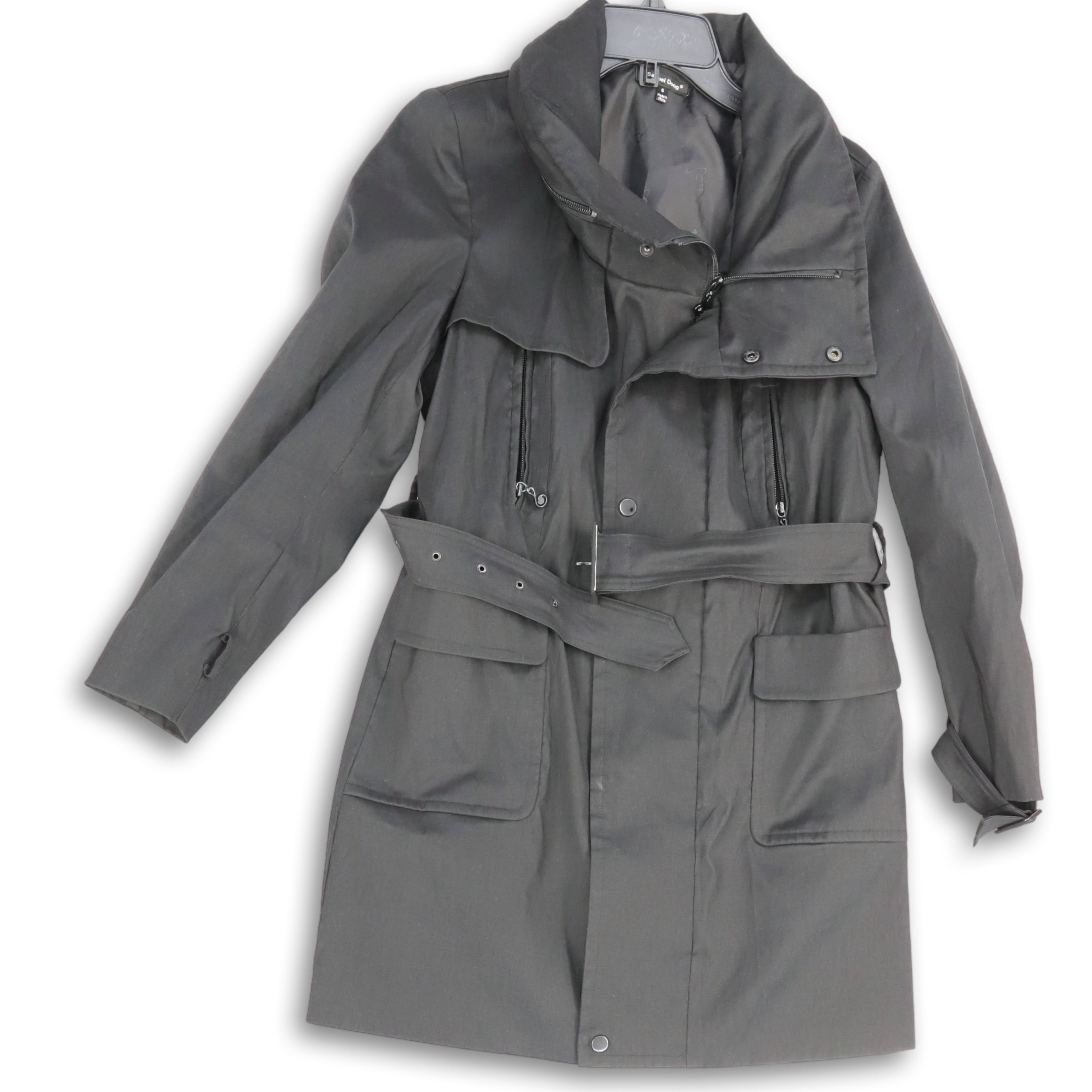 Kate spade belted raincoat trench water resistant Oxford coat 