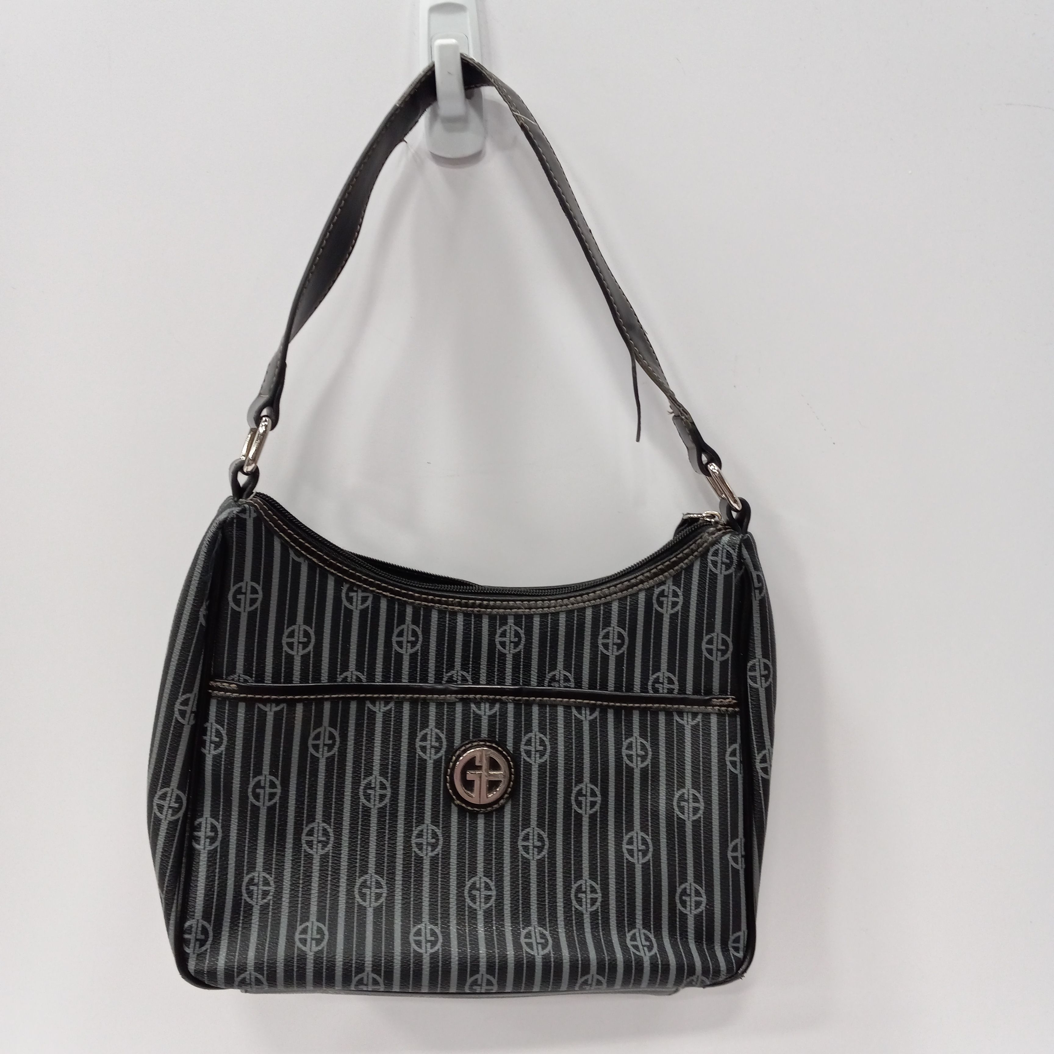 Giani Bernini Black Leather Hobo Shoulder Bag Purse w/ Built-in Wallet |  Leather hobo, Shoulder bag, Leather