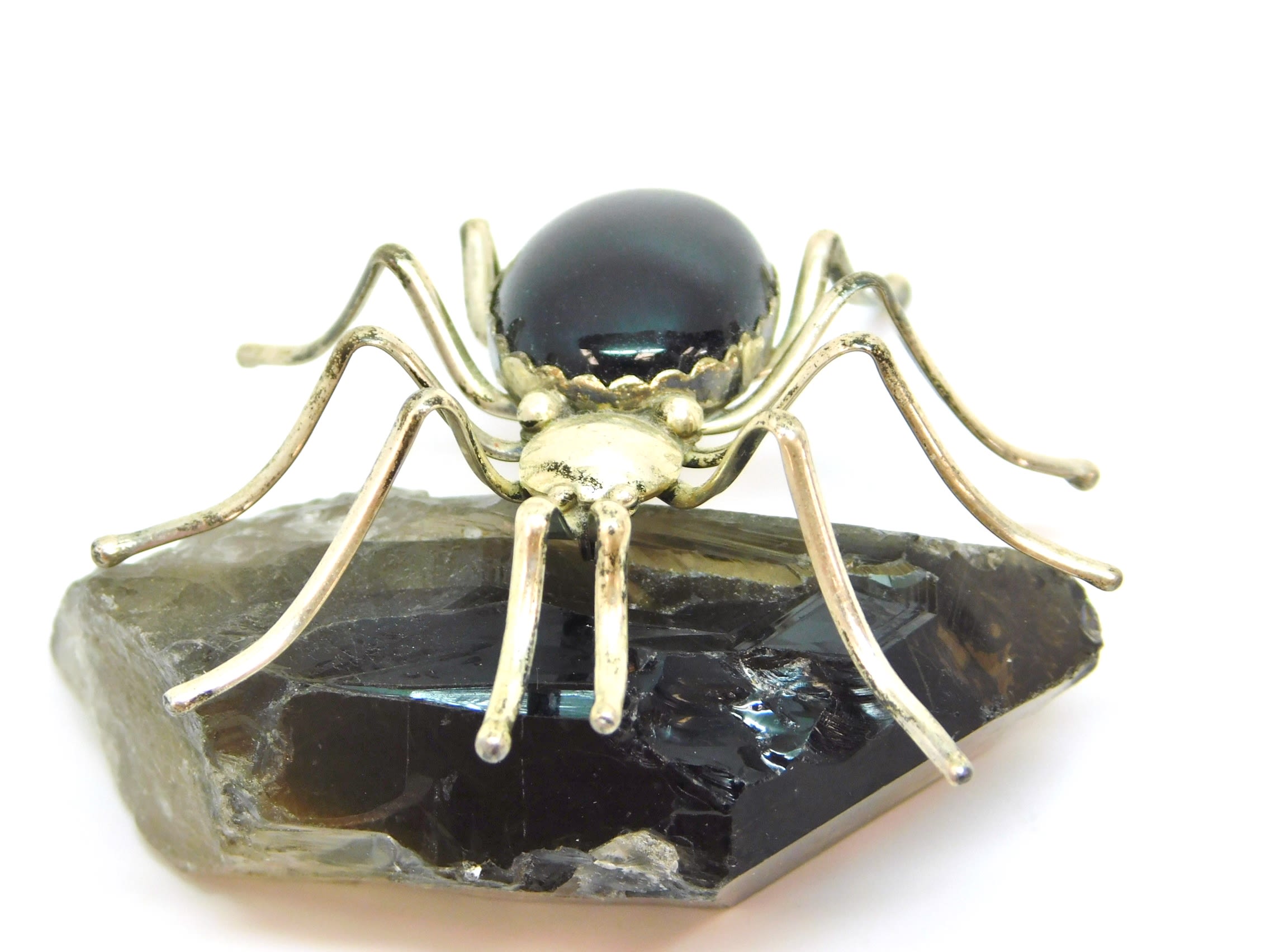 E. Spencer Sterling Silver Spider Brooch
