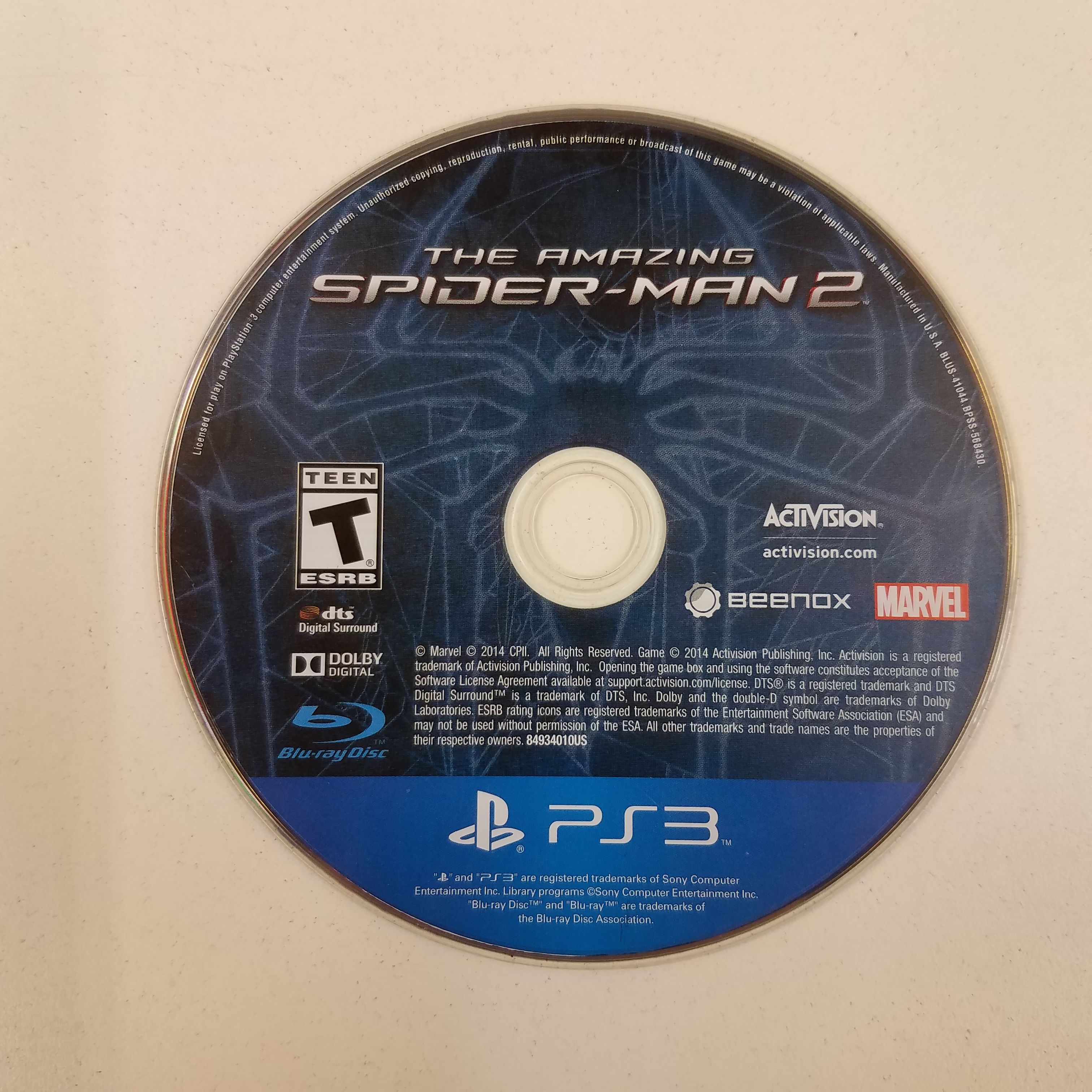 Videogame The Amazing Spider-man (PS3, ps3 games discs used