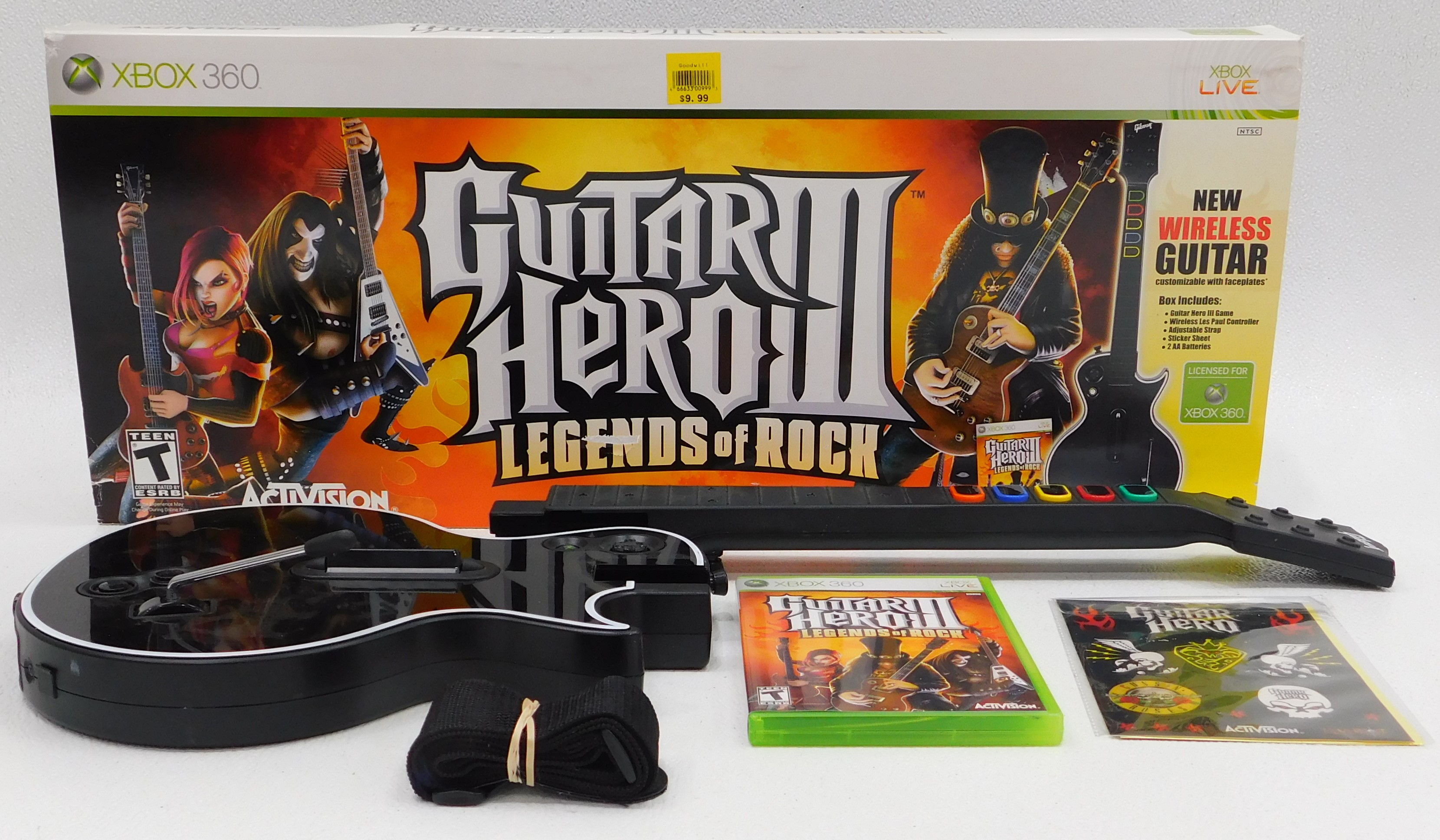 Kruis aan scheerapparaat Pakistan Buy the Guitar Hero 3 Legends of Rock Game w/ Controller (Xbox 360) |  GoodwillFinds