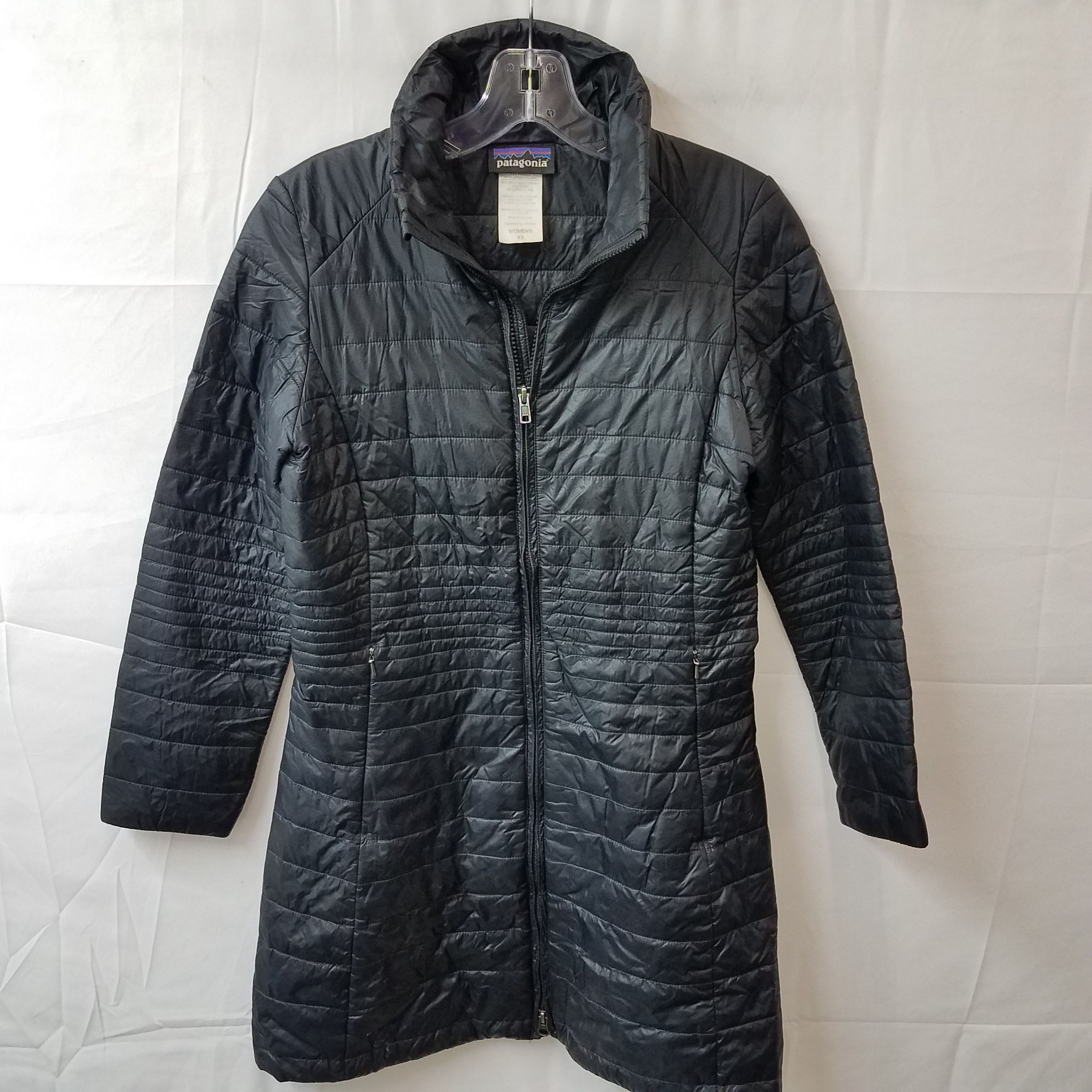 Buy the Patagonia Long Sleeve Black Full Zip Outdoor Coat Jacket