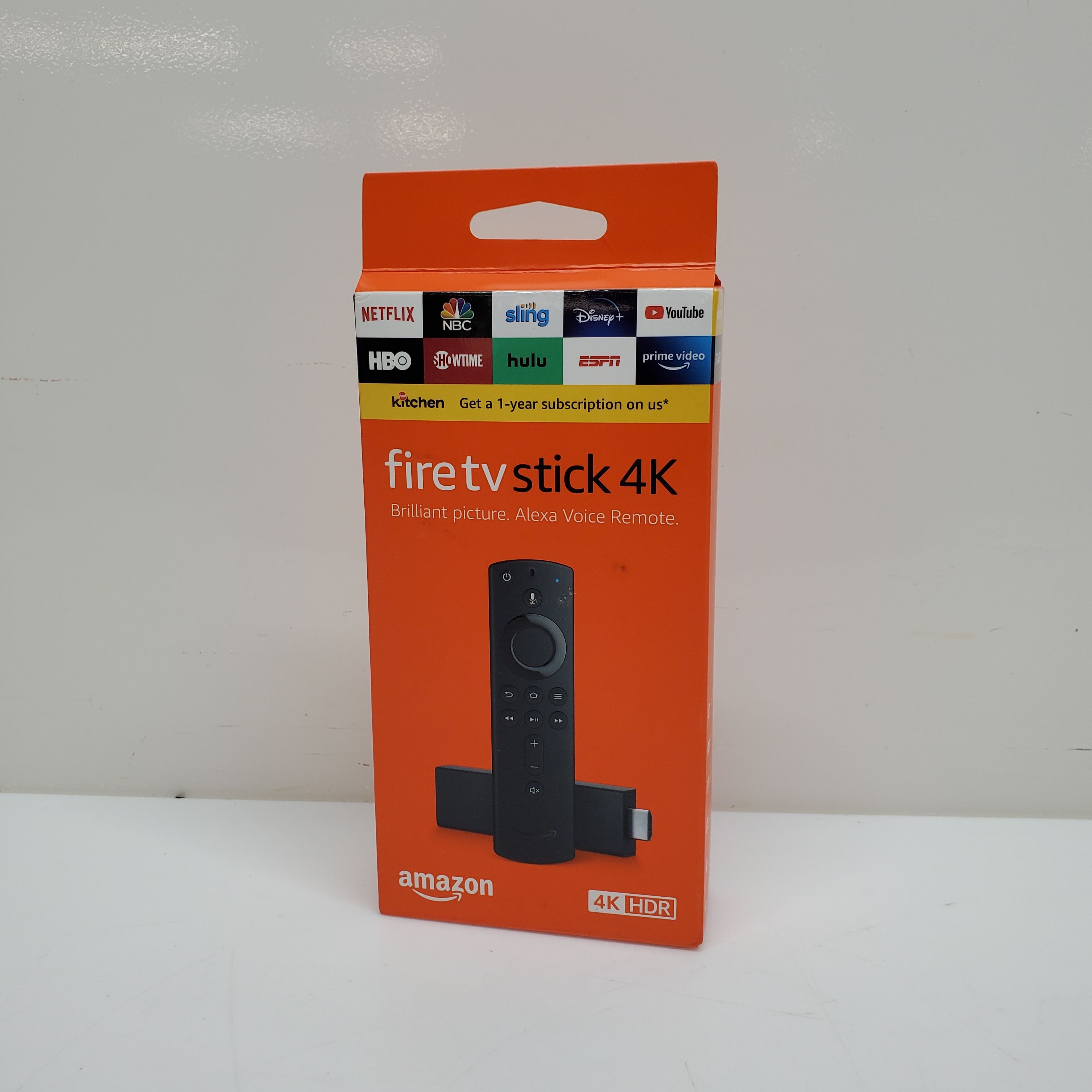 Fire TV Stick 4K with Alexa Voice Remote and Voucher 