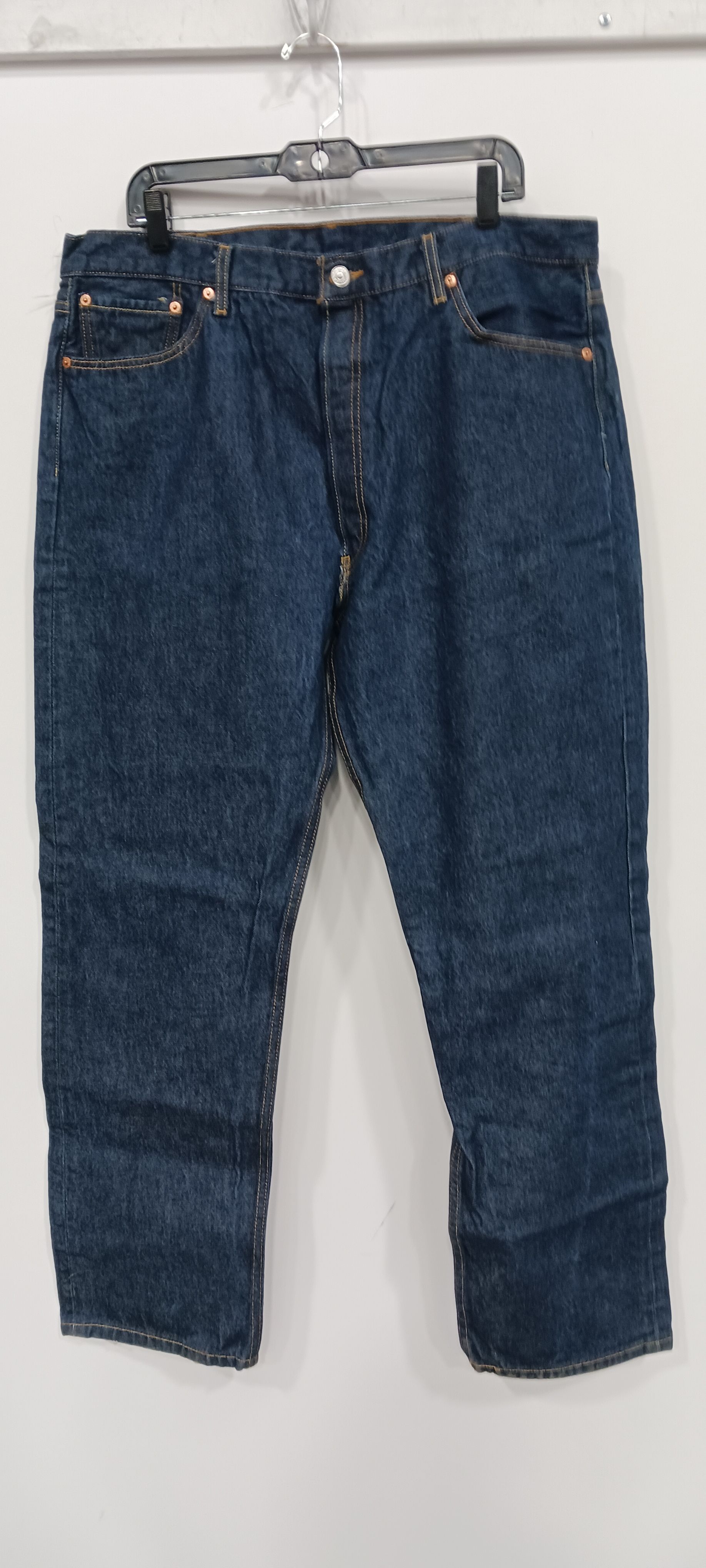 Buy the Men's Levi 501 Classic Blue Jeans Sz 42x36 | GoodwillFinds