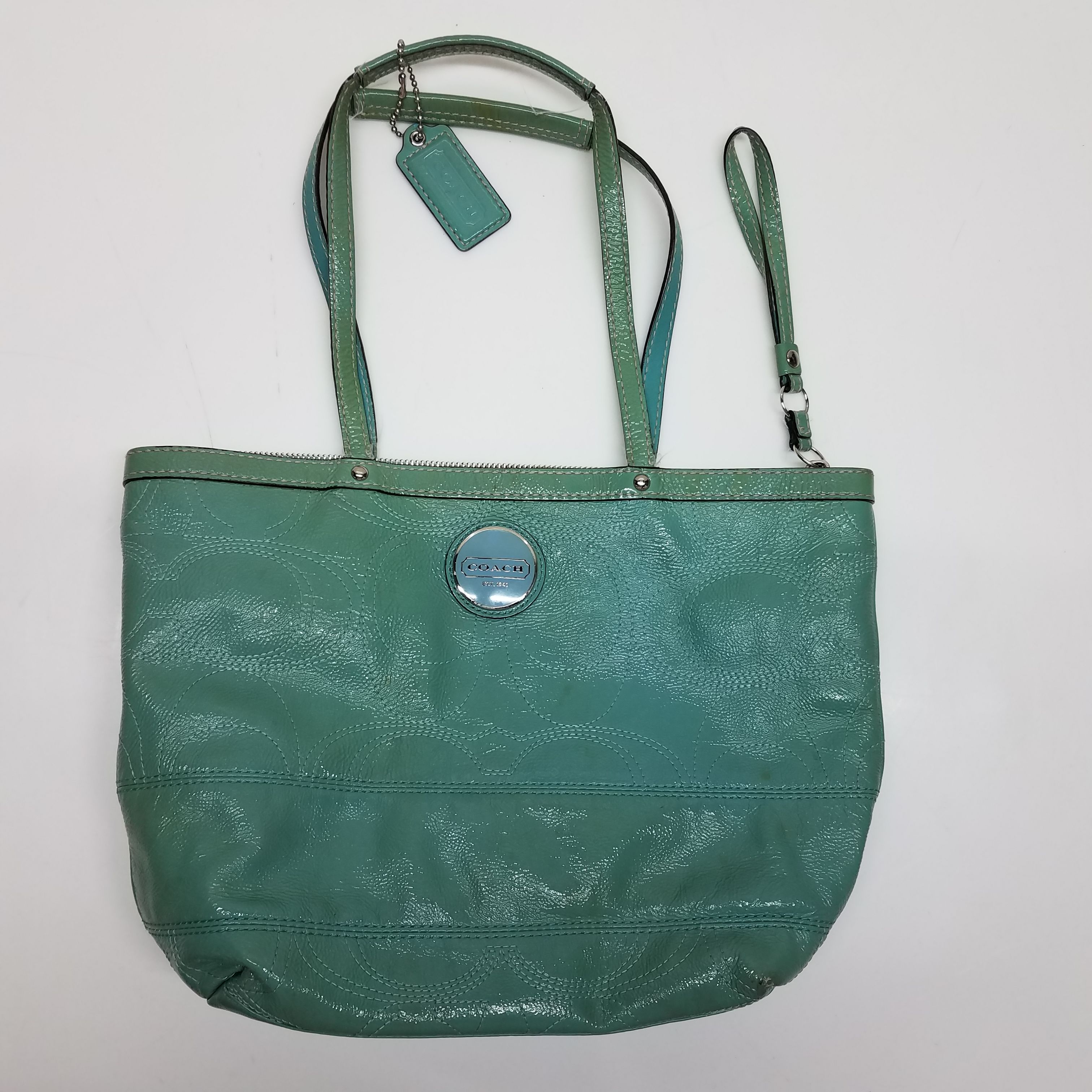 Leather bag Coach Green in Leather - 26712804