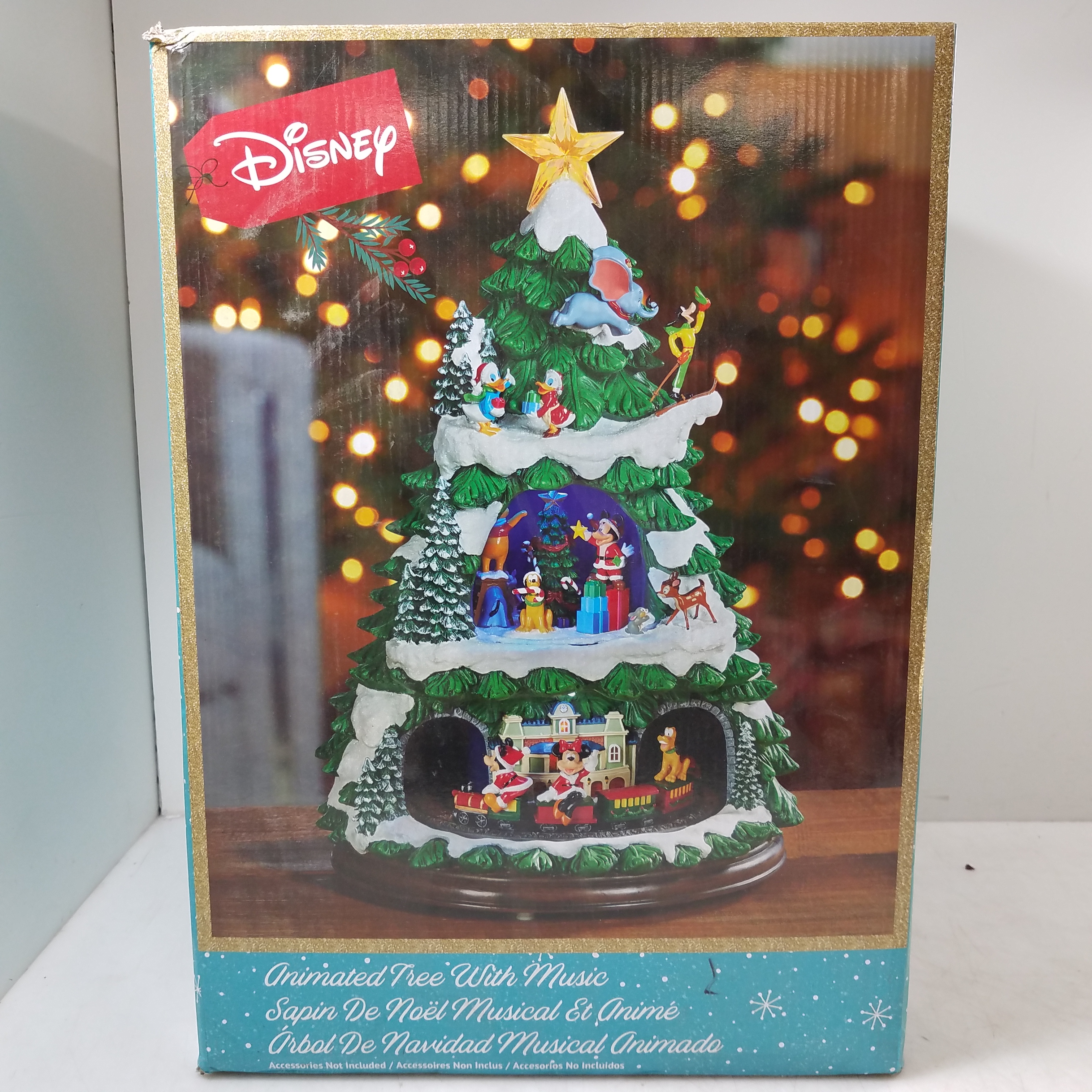 Buy the Disney Animated Christmas Tree With Music & Lights - Works |  GoodwillFinds