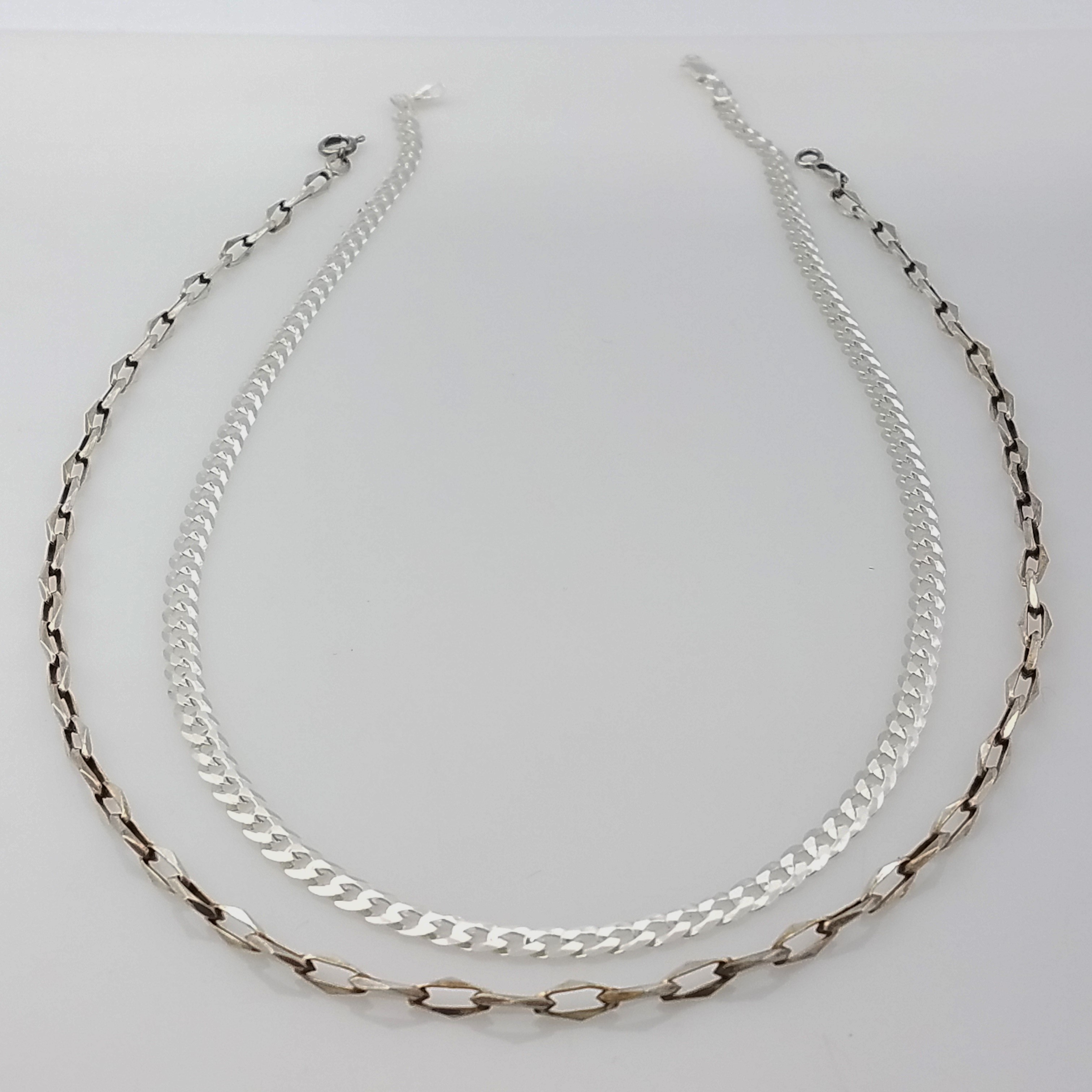 Buy the +LIRM 925 Silver Necklaces Chains Assorted Lot Some Signed 21 ...
