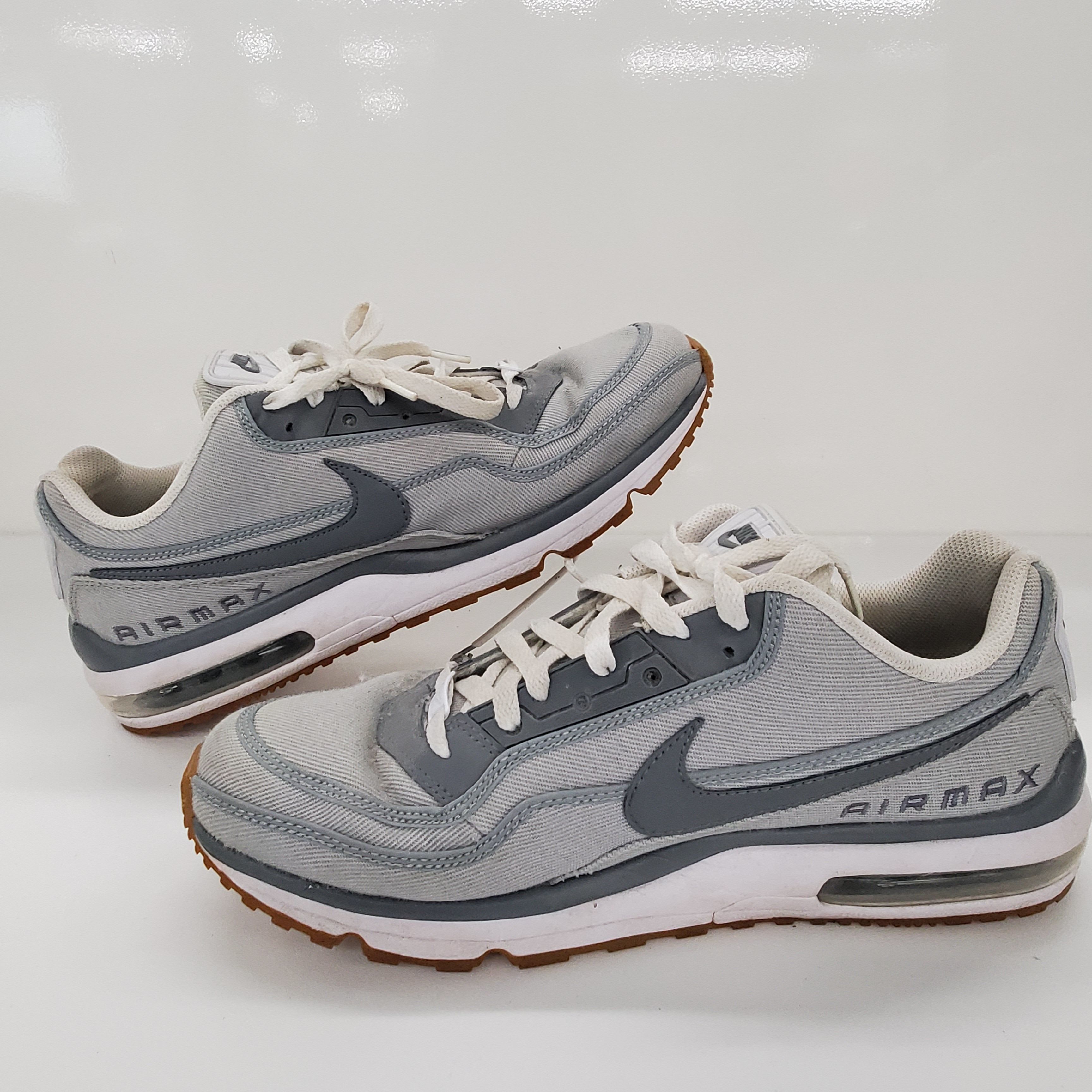 Buy the Nike Air Max LTD 3 TXT White Running Men's Shoes Size 12-746379 ...