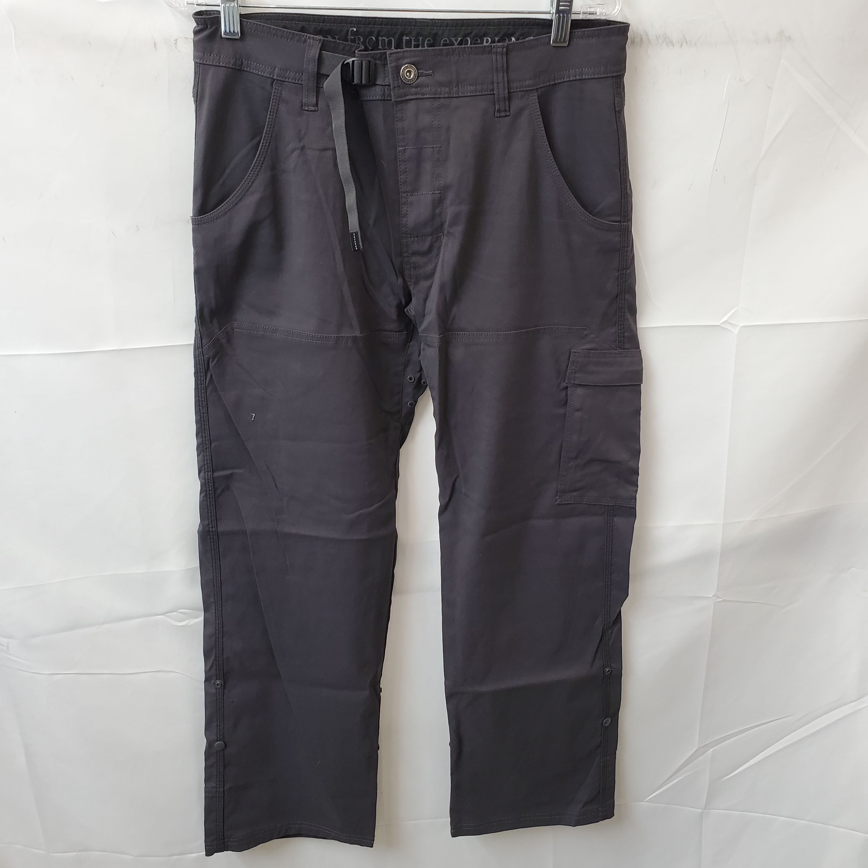 Buy the Prana Taupe Men's Cargo Pants Size 32 w/ Snapping Cuffs ...