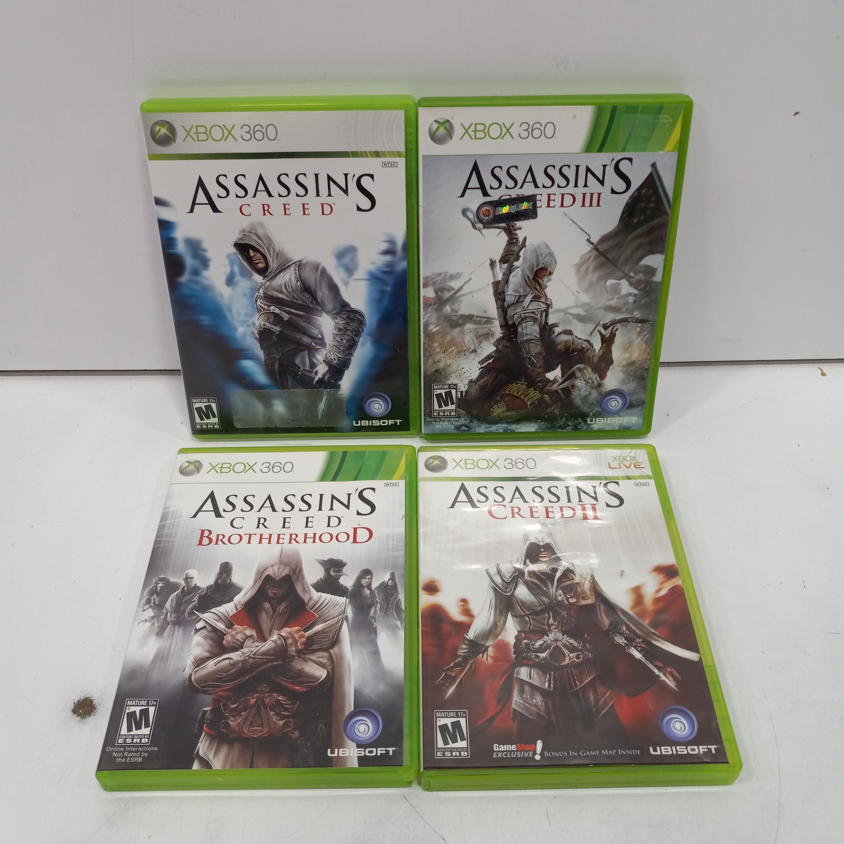 Xbox 360 - Assassin's Creed 2 II Gamestop Case No Map Xbox 360