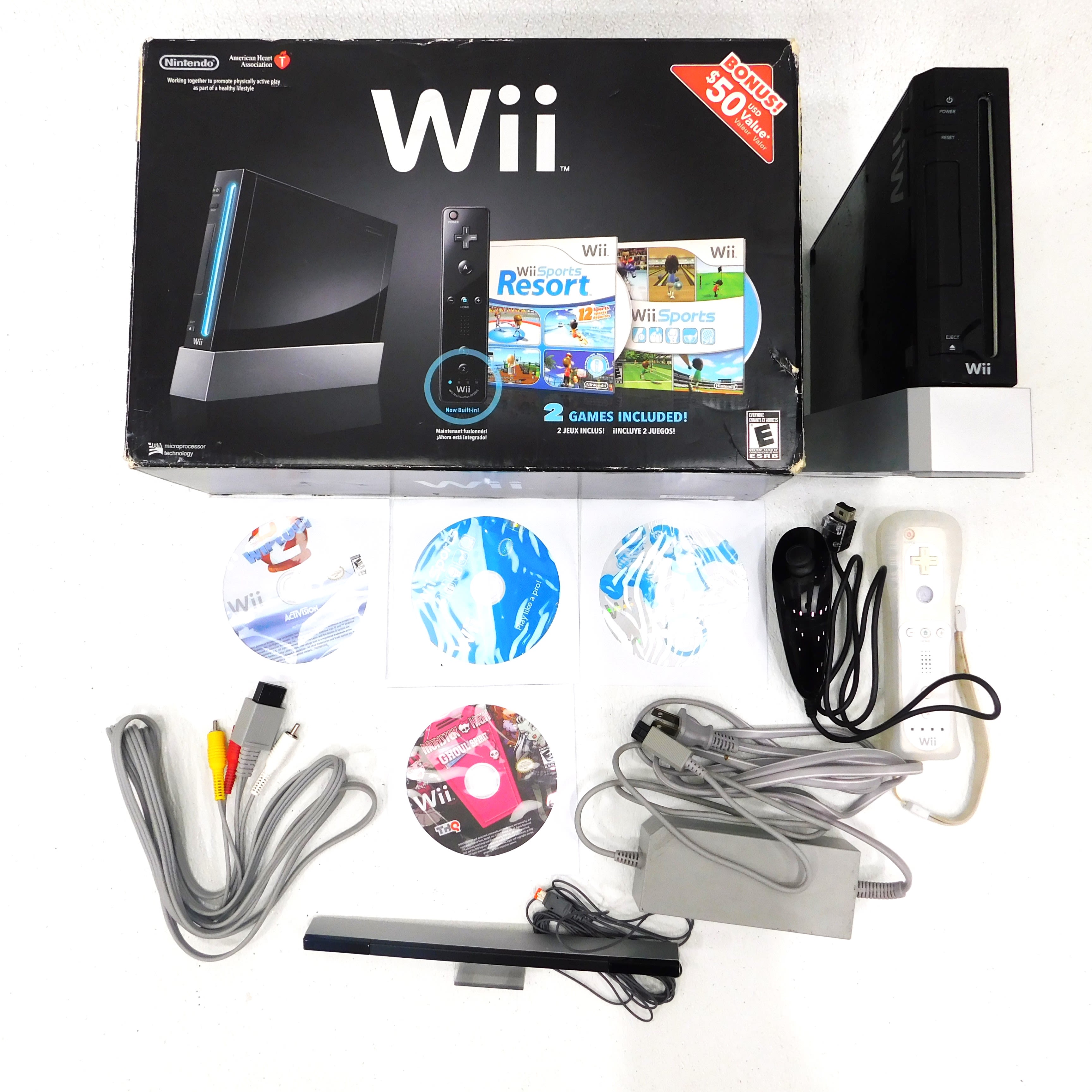 Buy Nintendo Wii IOB W/ 4 Games Wipeout 2 for USD 107.99 | GoodwillFinds