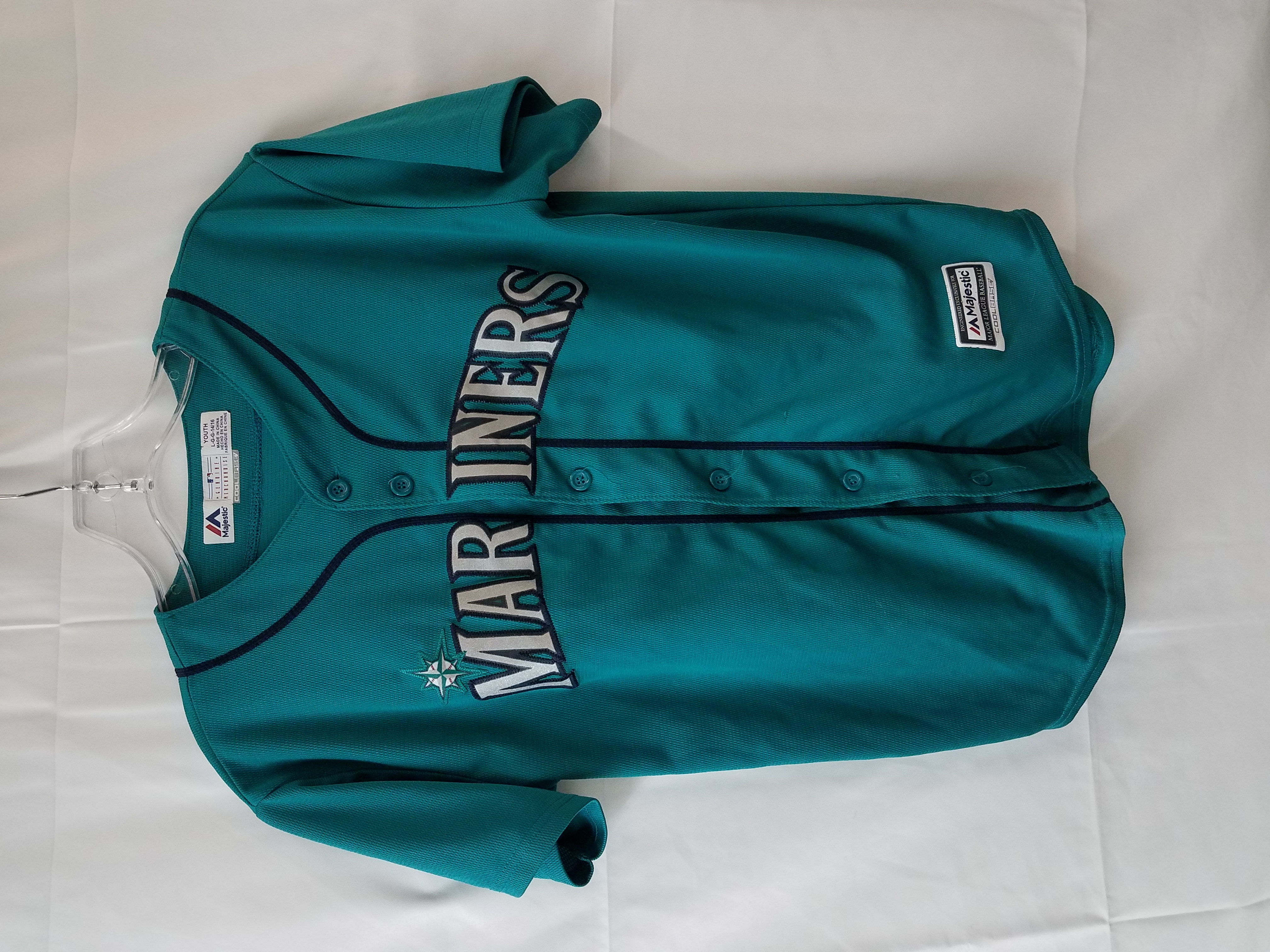 Buy the Majestic MLB Seattle Mariners Signed Youth Jersey