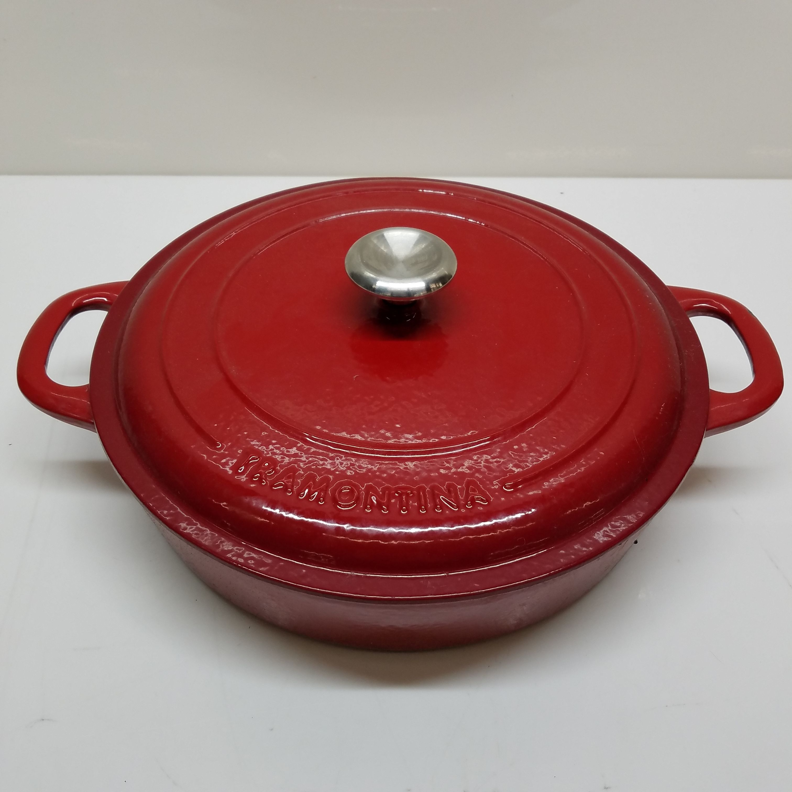 Tramontina Gourmet Covered Cast Iron Braiser - Gradated Red, 4 qt