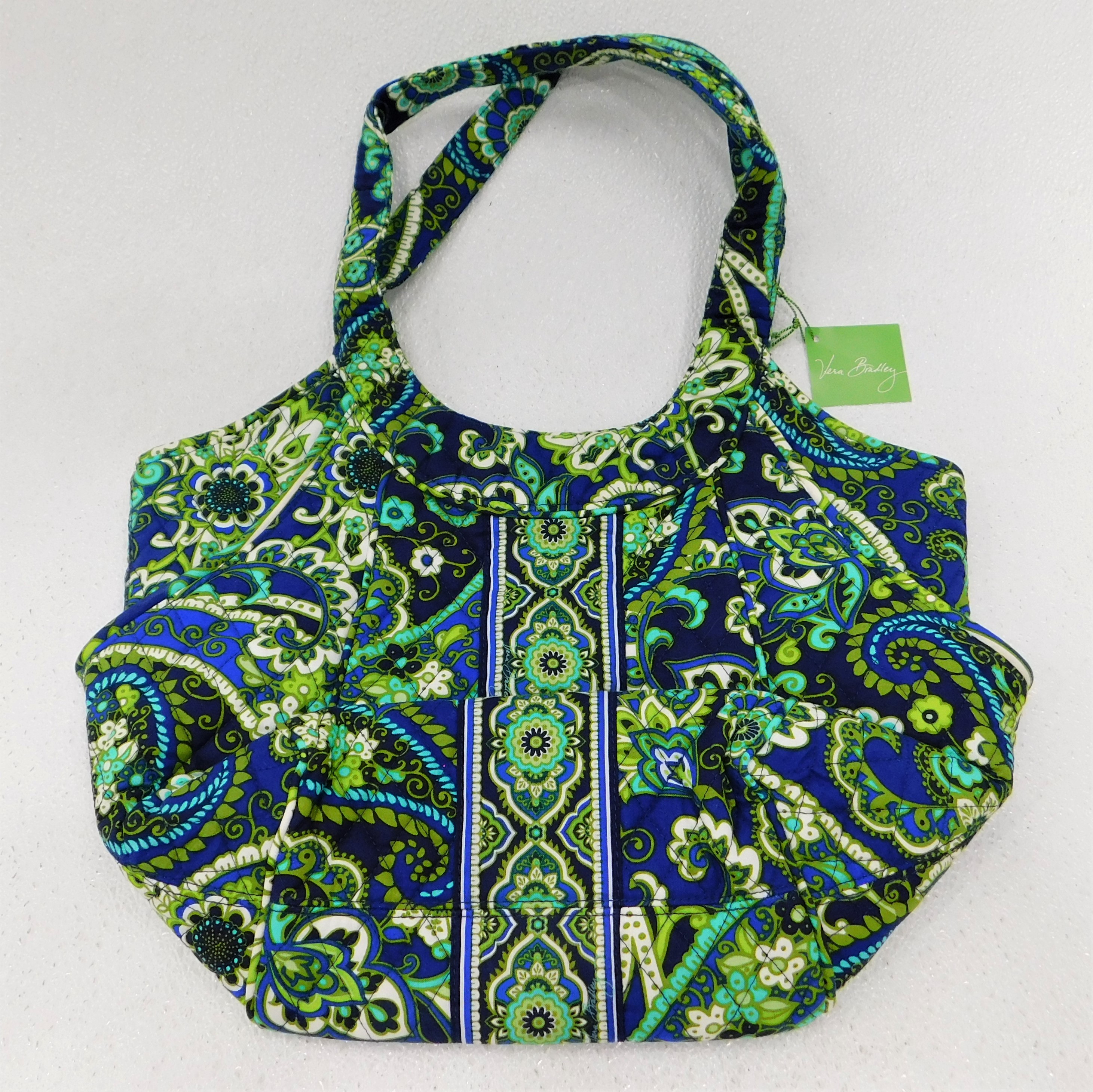 Buy the Vera Bradley Side By Side Tote Rhythm And Blues New With Tags ...