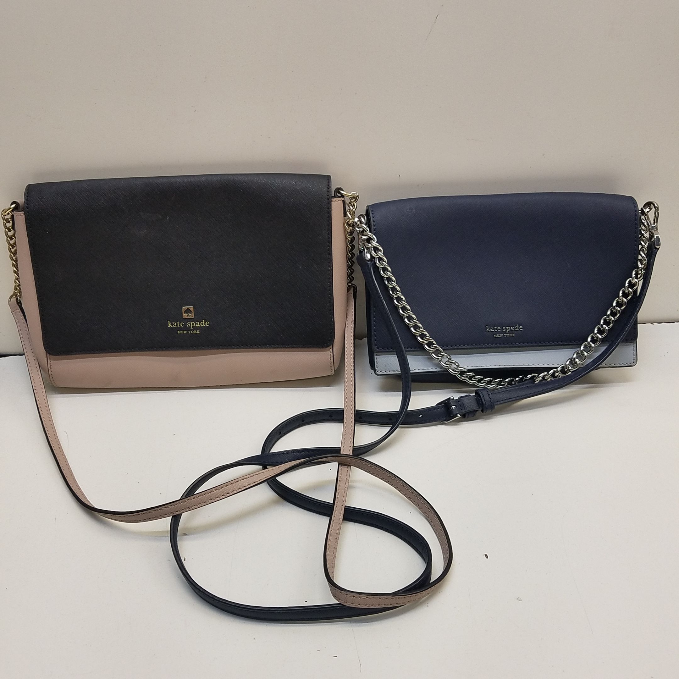 Buy the Kate Spade Saffiano Leather Colorblock Crossbody Handbag