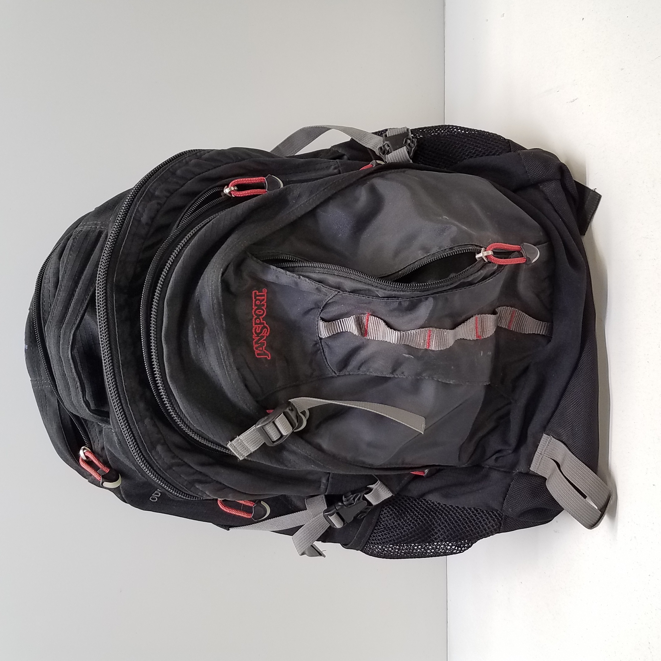 Buy the Jansport Odyssey 38 Black Multi-Section Backpack Large ...