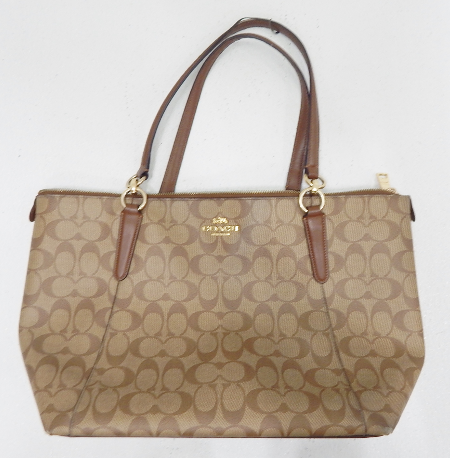 Buy the Coach Signature Ava Handbag Tote C1811 F58318 | GoodwillFinds
