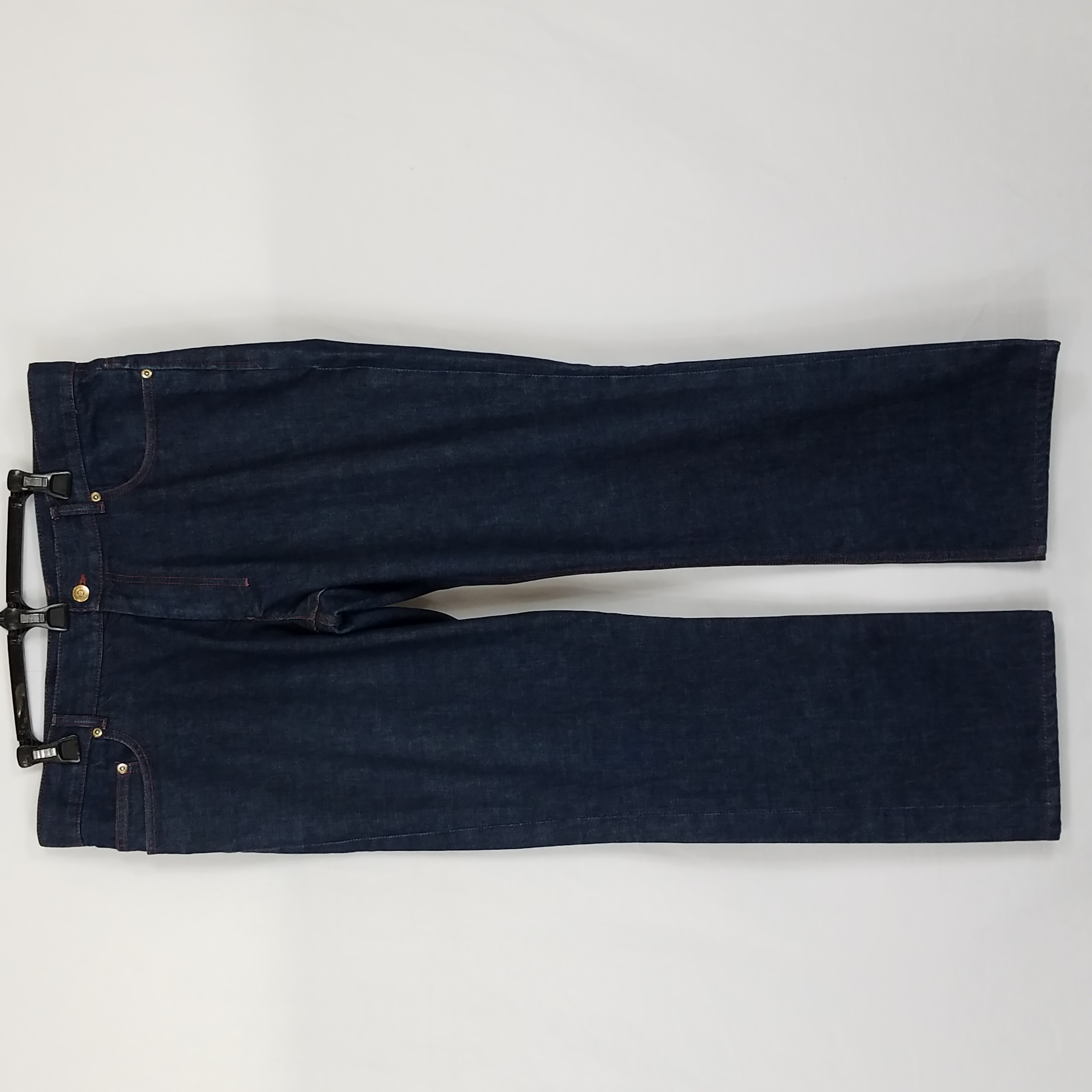Buy the Yves Saint Laurent Men Blue Bootcut Jeans 54 | GoodwillFinds