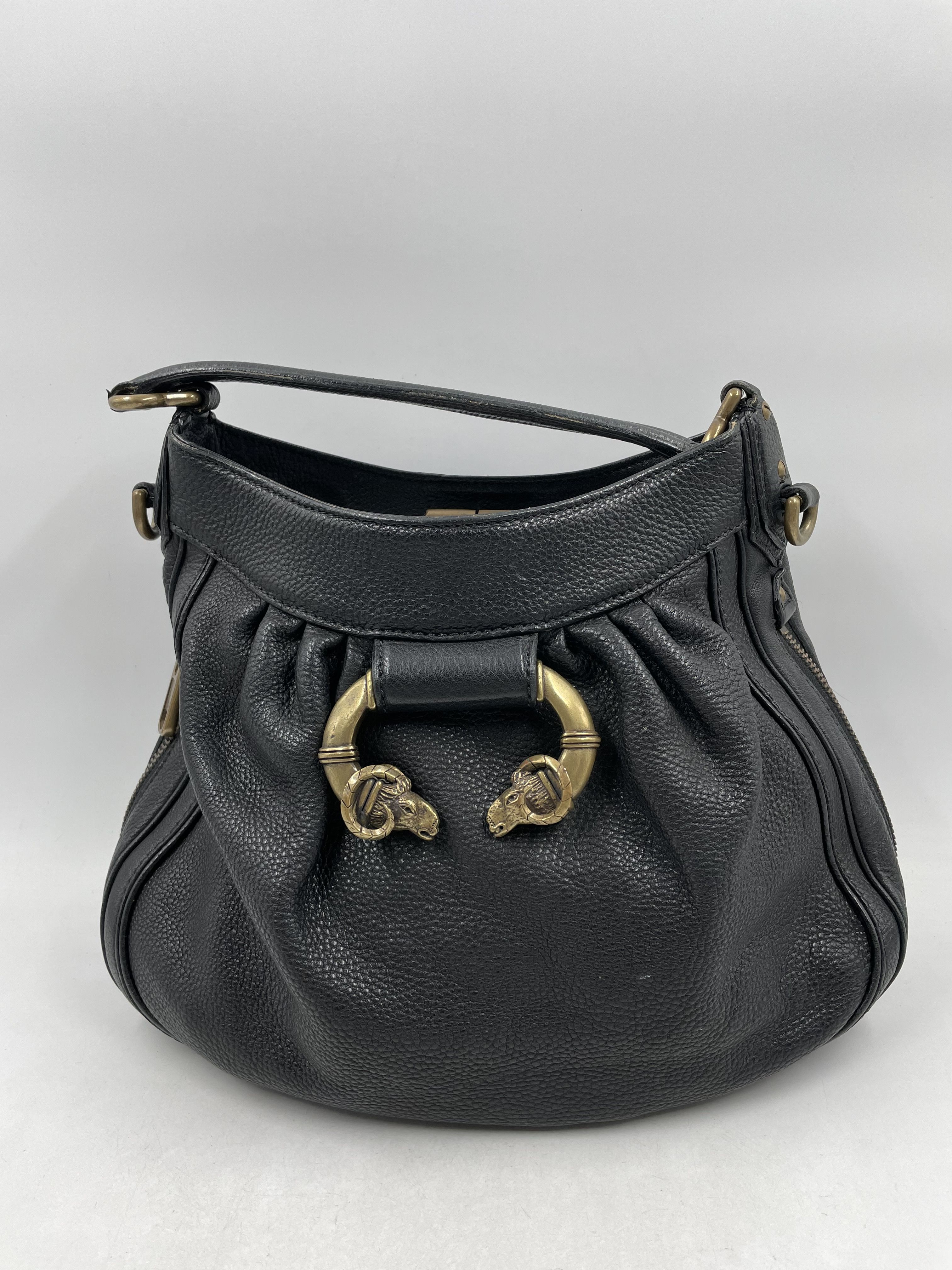 Buy the Derek Lam Ram Black Hobo Satchel Bag | GoodwillFinds
