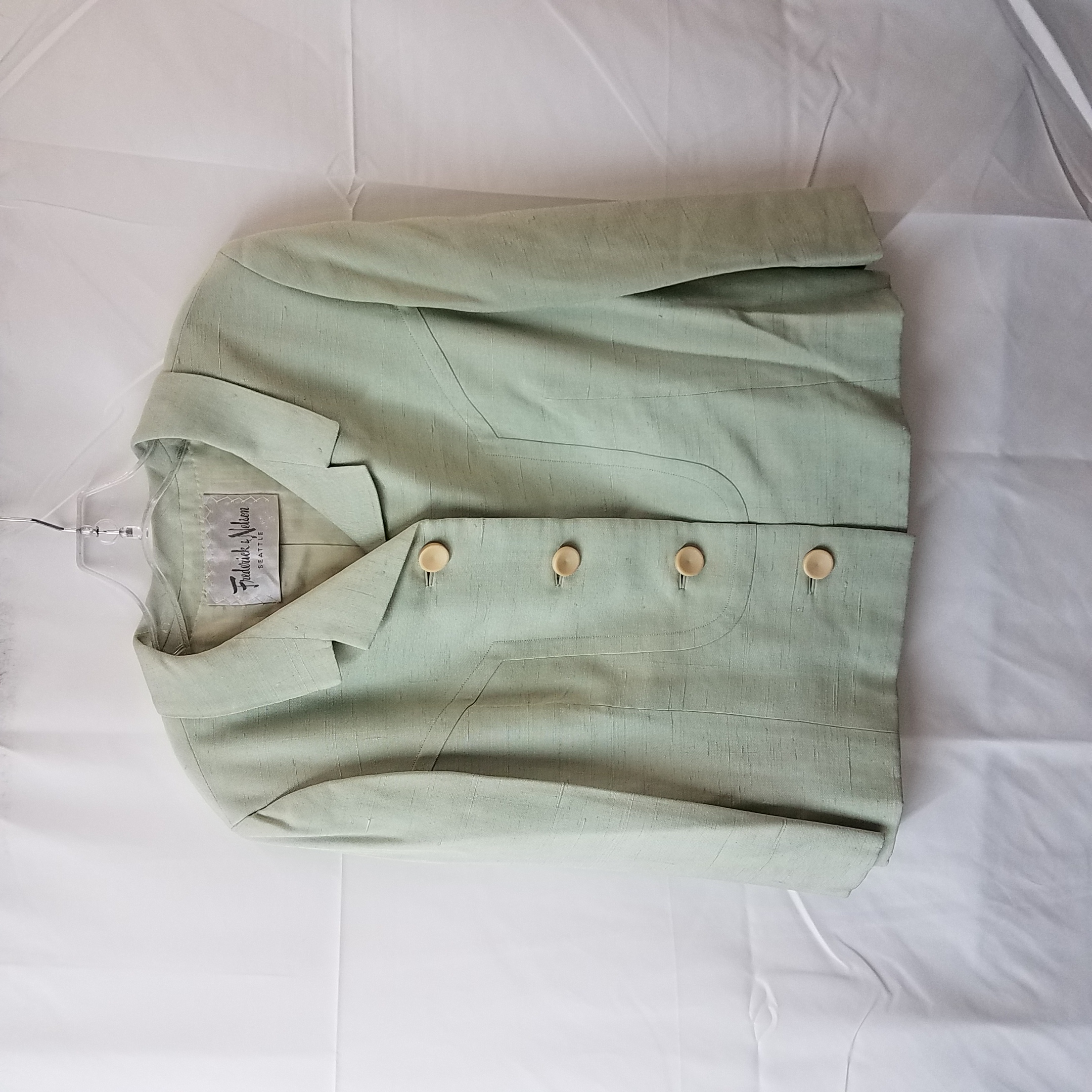 Buy the Frederick & Nelson Mint Colored Blazer | GoodwillFinds
