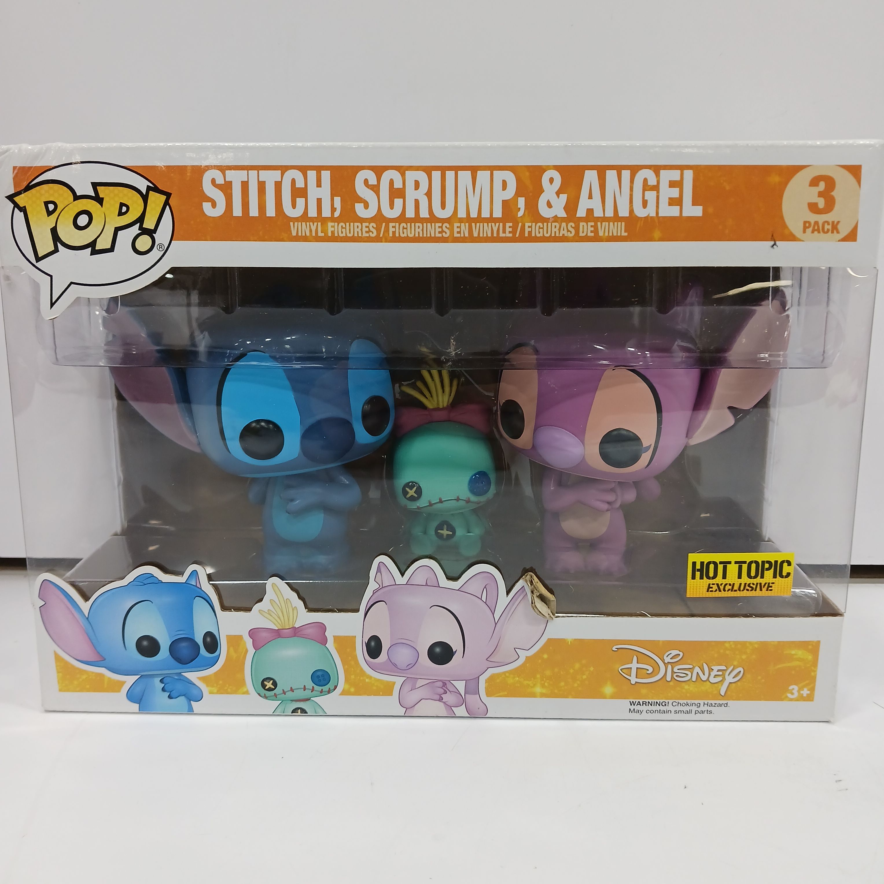 Funko Pop Disney Winter Stitch & Angel 2 Pack Hot Topic Exclusive IN HAND 