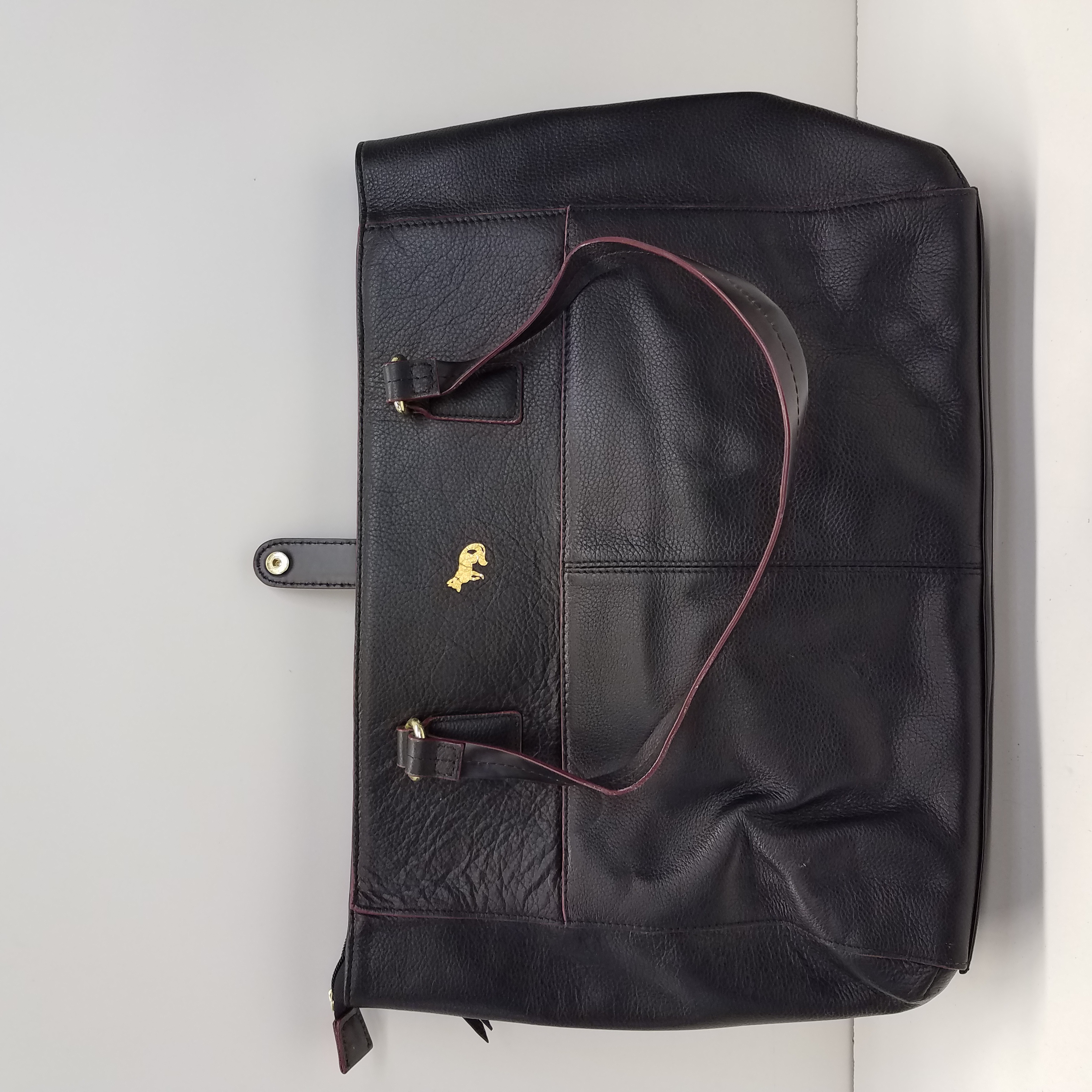 Emma Fox Black Leather Crossbody Bag Purse Shoulder H… - Gem