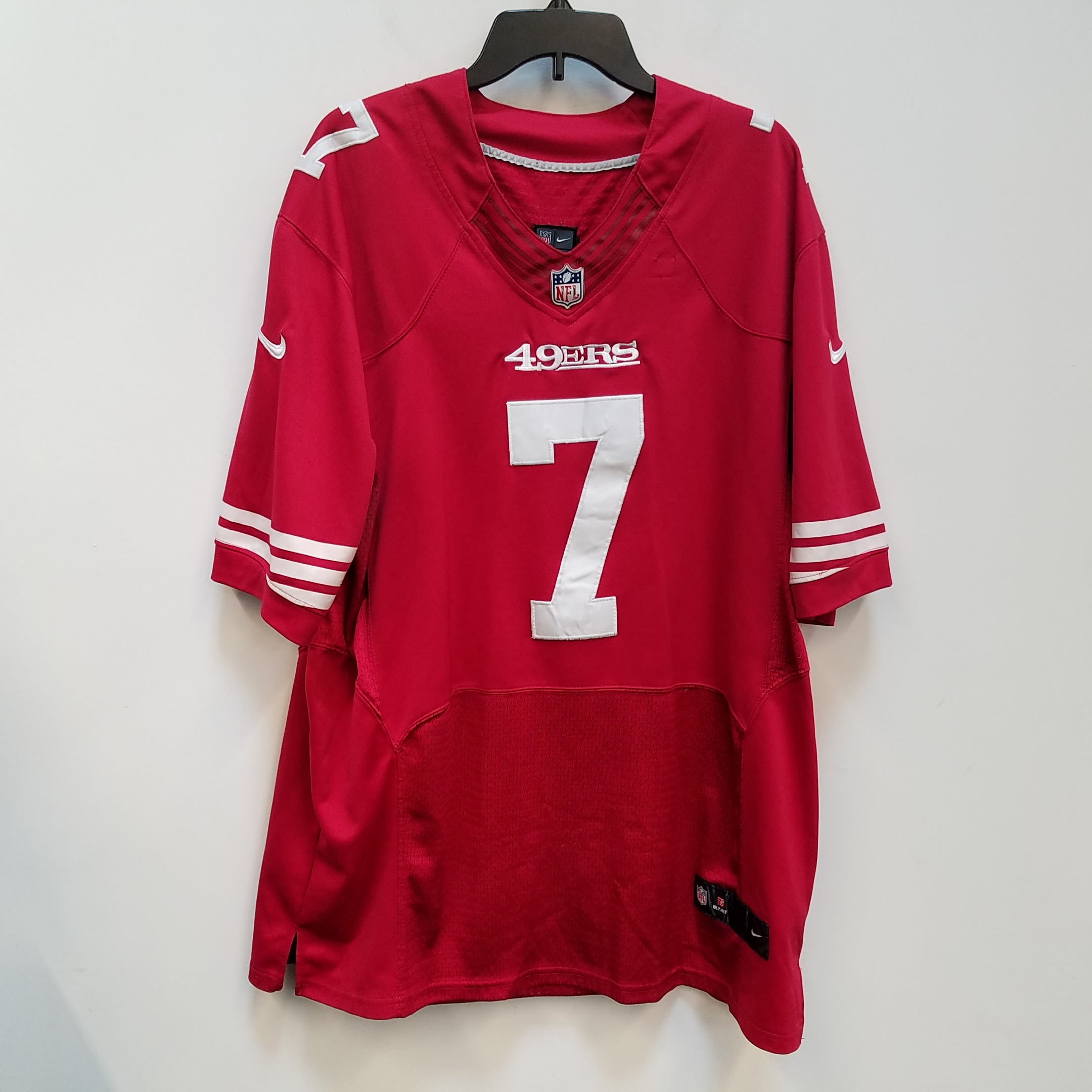 Nike San Francisco 49ers No7 Colin Kaepernick Olive/Camo Men's Stitched NFL Limited 2017 Salute To Service Jersey