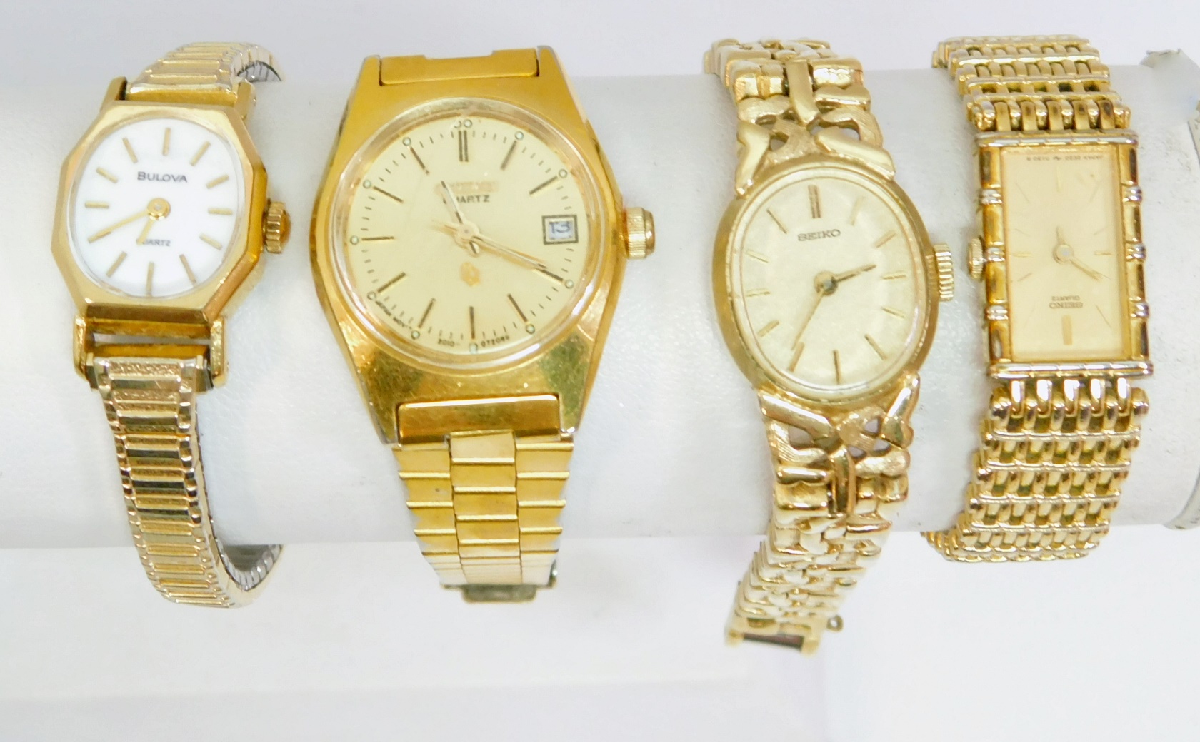 Buy the Seiko, Citizen & Bulova Quartz Ladies Dress Watches | GoodwillFinds
