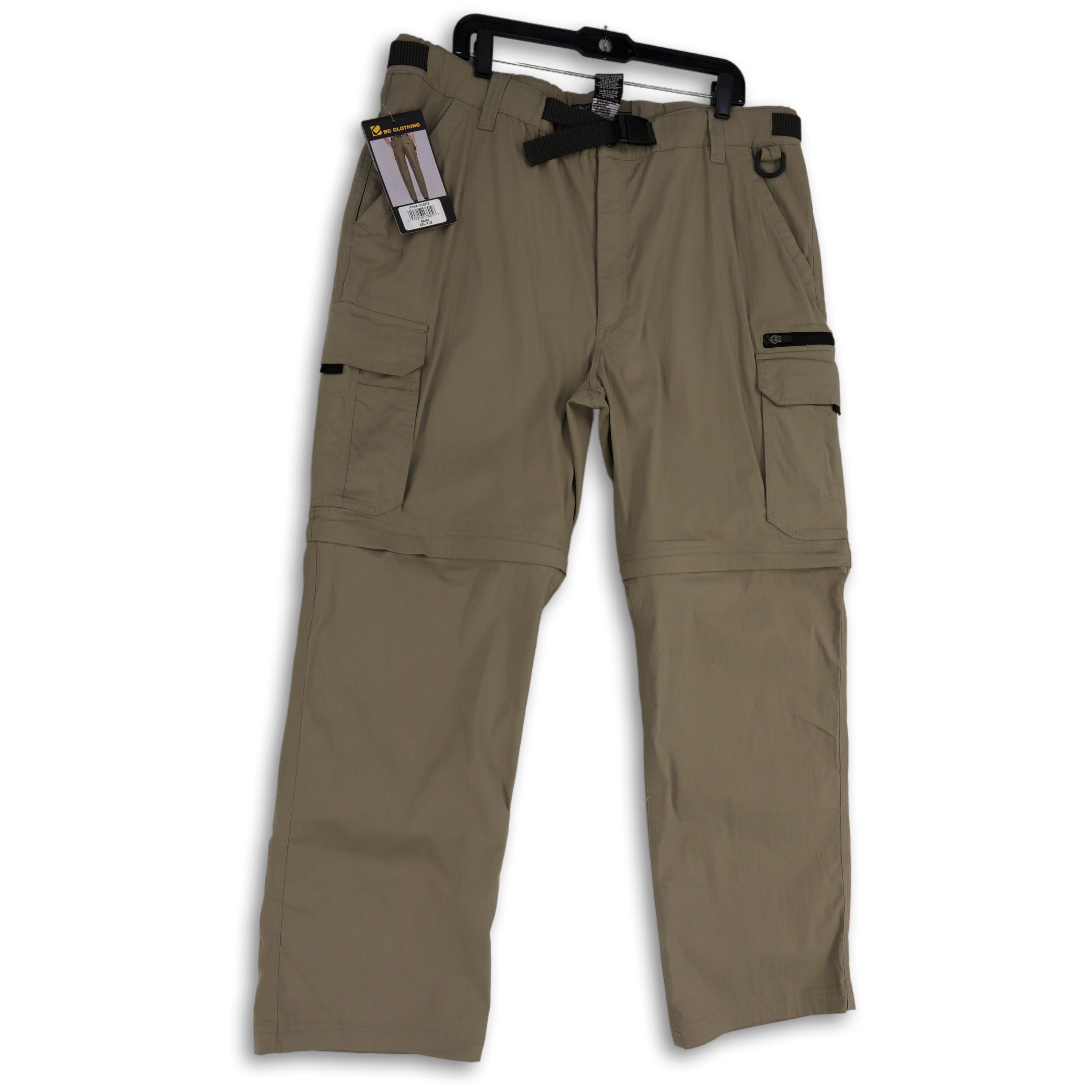 BC Clothing | Pants | Bc Clothing Convertible Cargo Pants Mens Xxl 34  Inseam Charcoal Gray Shorts | Poshmark