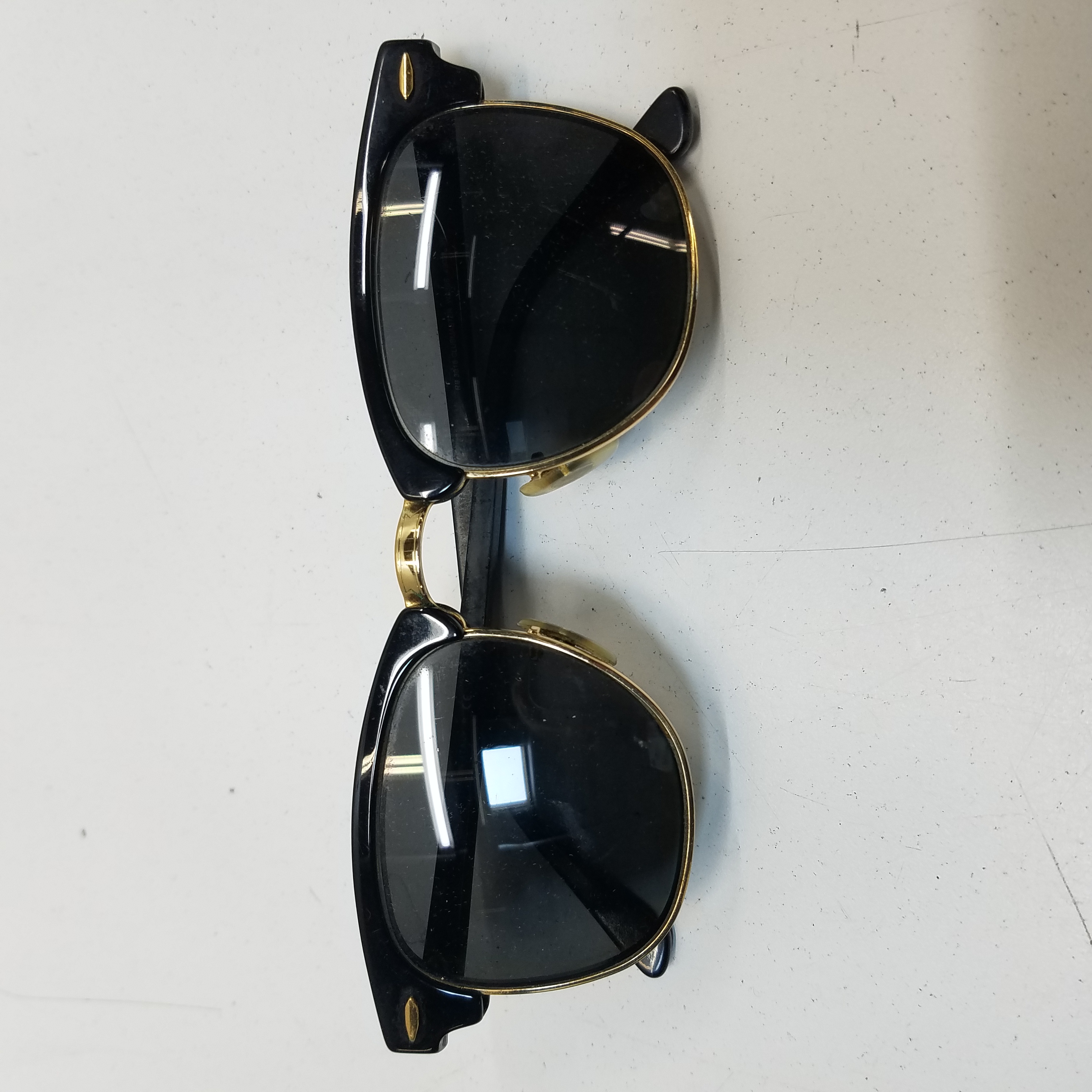 Buy the Ray-Ban Clubmaster Black Sunglasses | GoodwillFinds