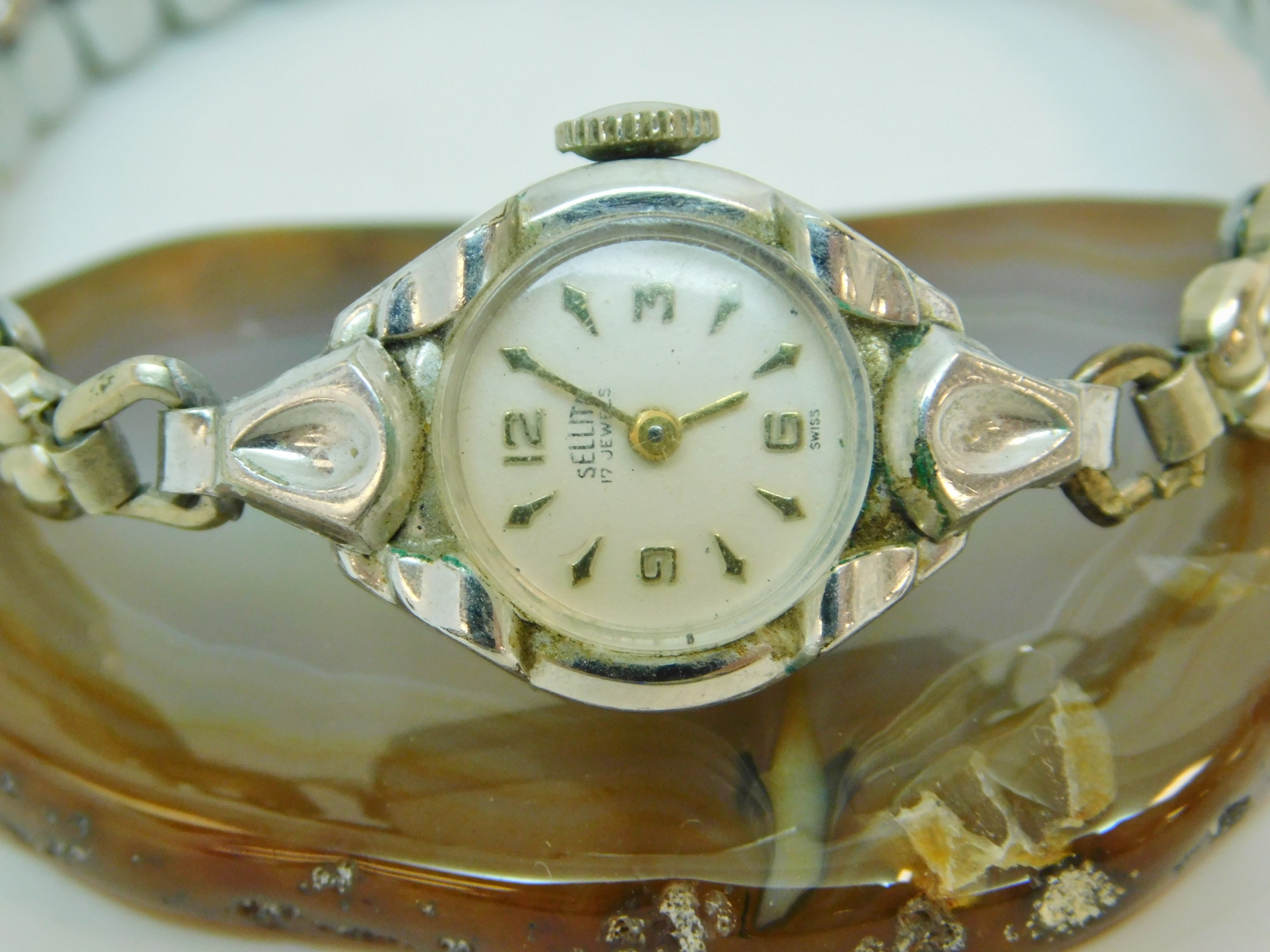 Buy the Vintage Sellita 17 Jewels 10K RGP Women's Dress Watch ...