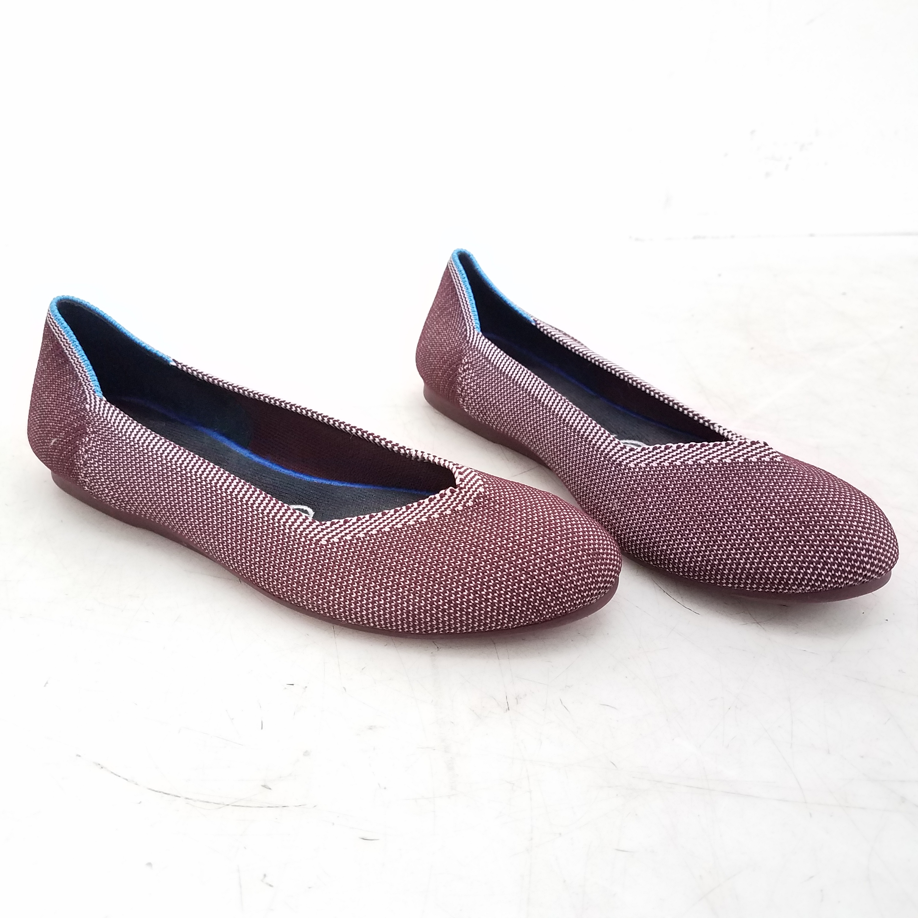 Buy the Rothy's Plum Red Slip-On Flats Sz 8 | GoodwillFinds