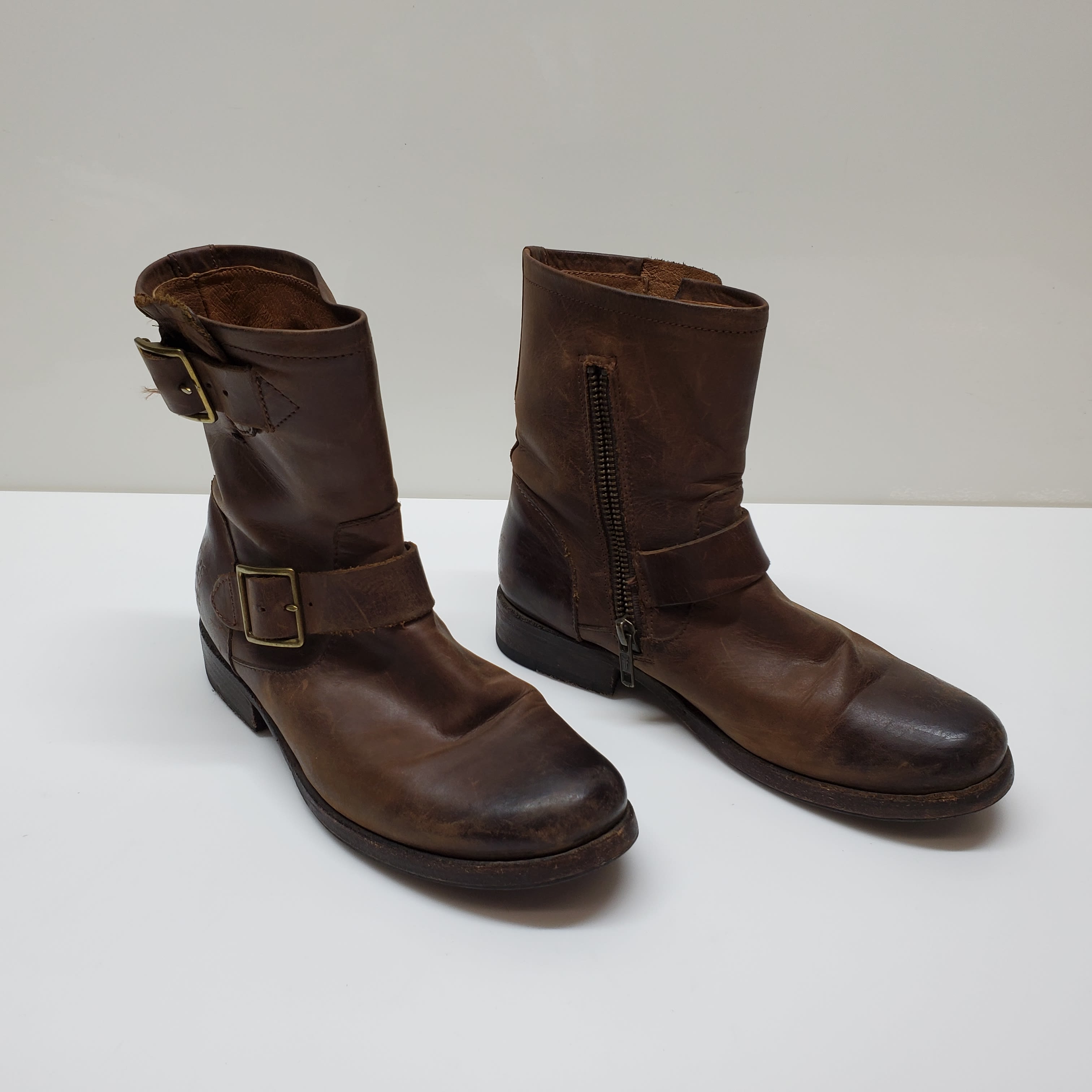 Buy the Frye Veronica Brown Boots Sz 6.5 | GoodwillFinds