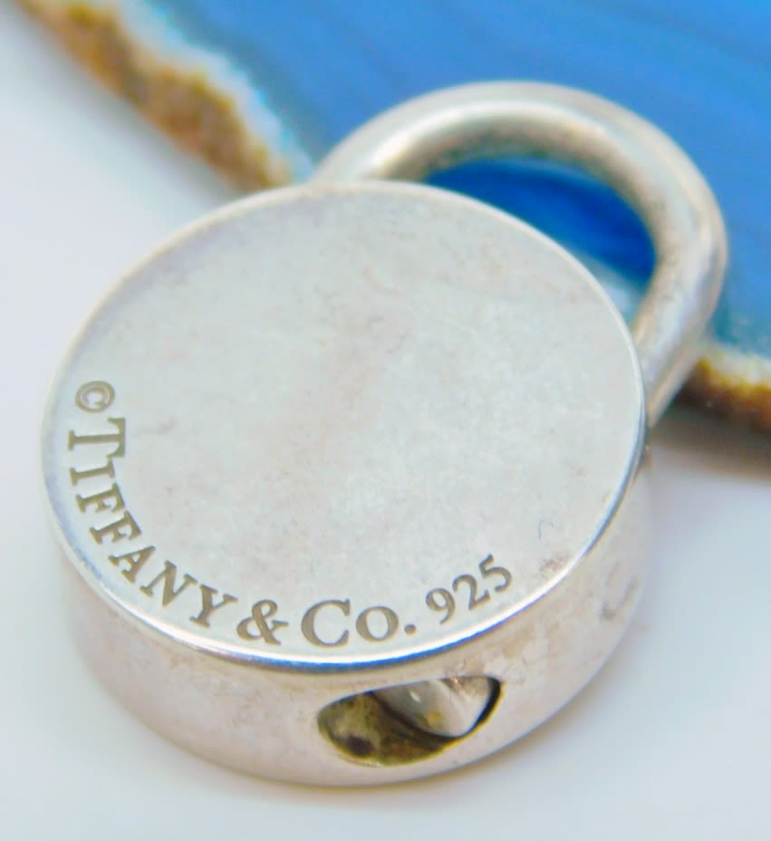 Vintage Tiffany & Co. Diamond Mini Round Lock Pendant